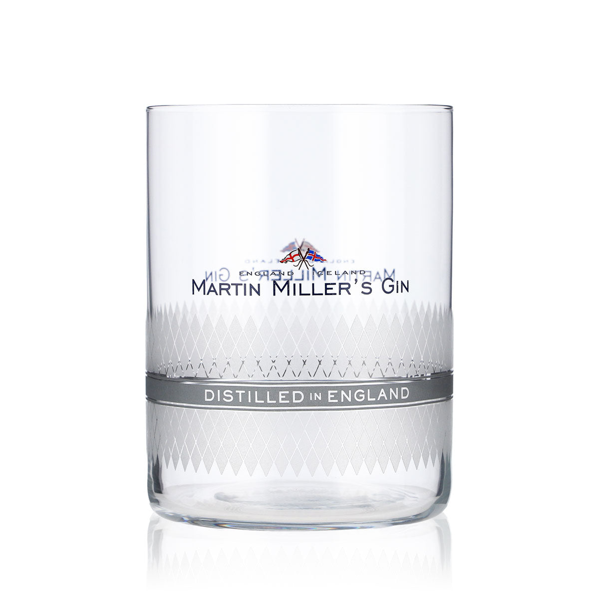 6x Martin Miller´s Gin Glas 0,46l Tumbler Gingläser Satiniertes Muster – Ansicht 2