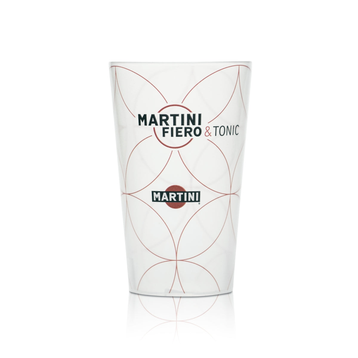 6x Martini Becher 0,33l Kunststoff Hartplastik Mehrweg Glas Gläser Fiero Tonic – Ansicht 2