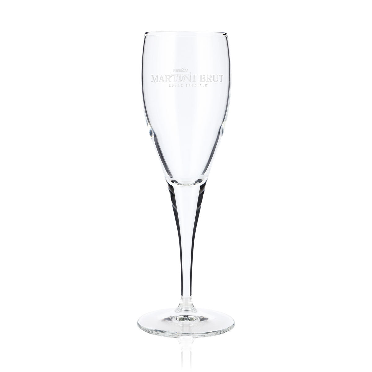 6x Martini Wermut Glas Sektglas Gläser 0,1l Flöte "Martini Brut" Mäser – Ansicht 2