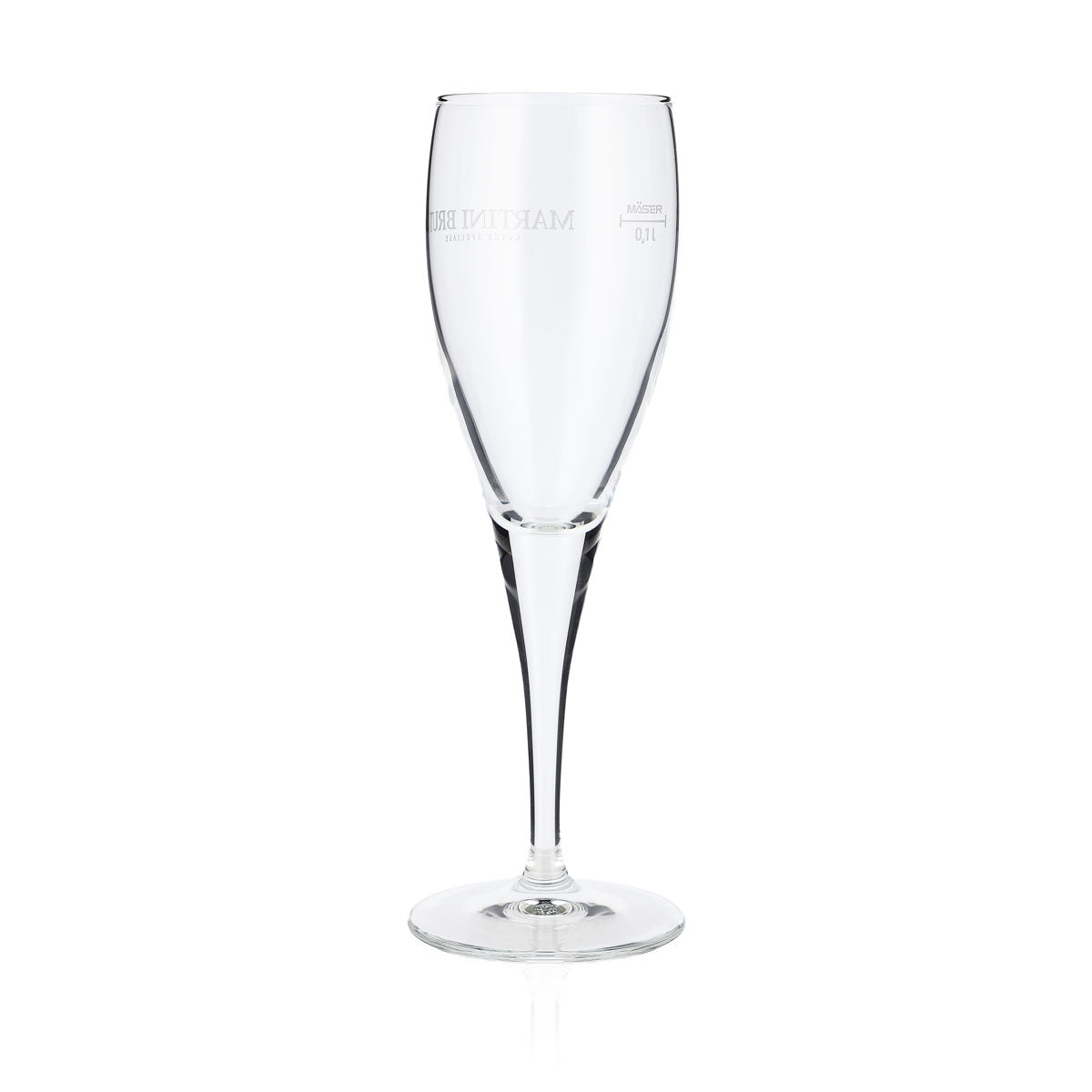 6x Martini Wermut Glas Sektglas Gläser 0,1l Flöte "Martini Brut" Mäser – Ansicht 4