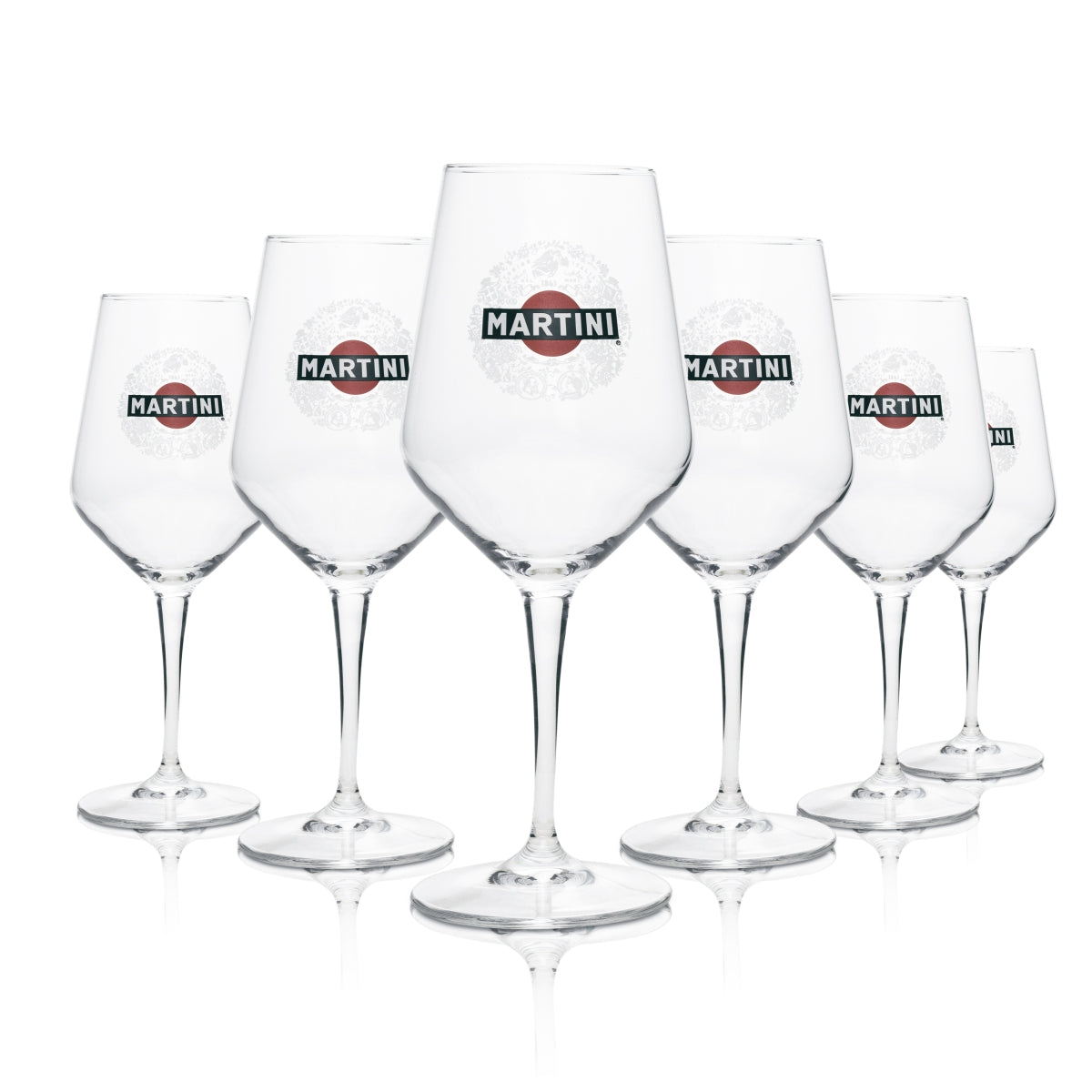 6x Martni Wermut Glas Weingläser 440ml