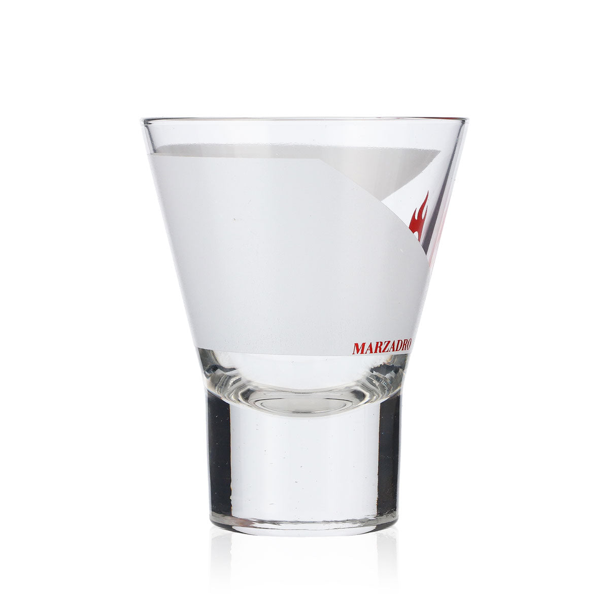 6x Marzadro Grappa Glas Gläser 4cl Tumbler/Becher Rotes Logo – Ansicht 3