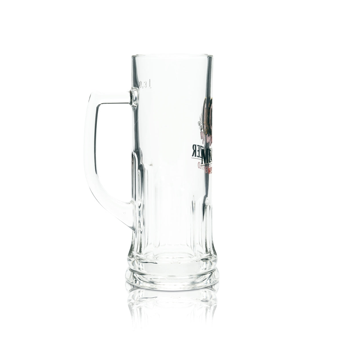6x Meckatzer Bier Glas 0,3l Krug Humpen Seidel Gläser Löwen Brauerei Allgäu Bar – Ansicht 2