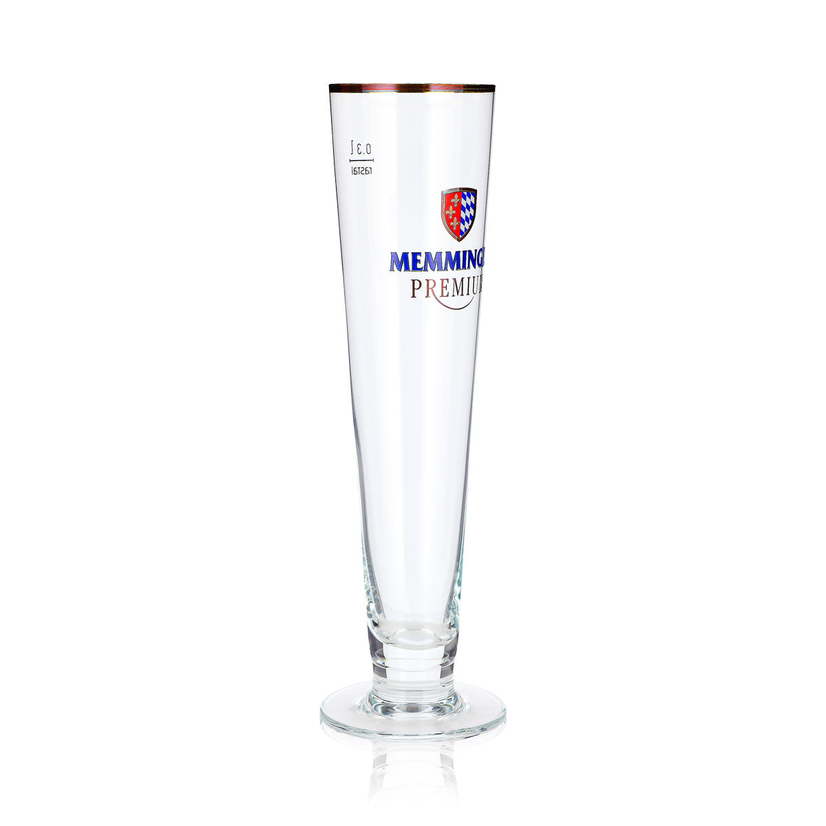 6x Memminger Bier Glas 0,3l Pokal Premium Goldrand Rastal (6er Set) – Ansicht 4