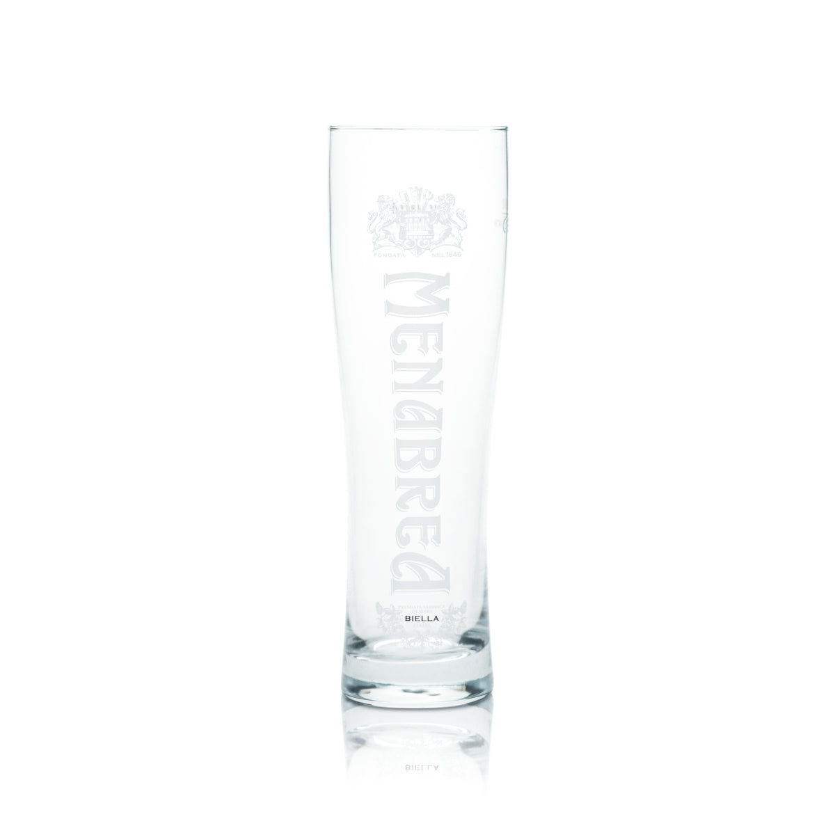 6x Menabrea Glas 0,3l Lager Bier Birra Pokal Gläser Forst Brauerei Italy Biella – Ansicht 2