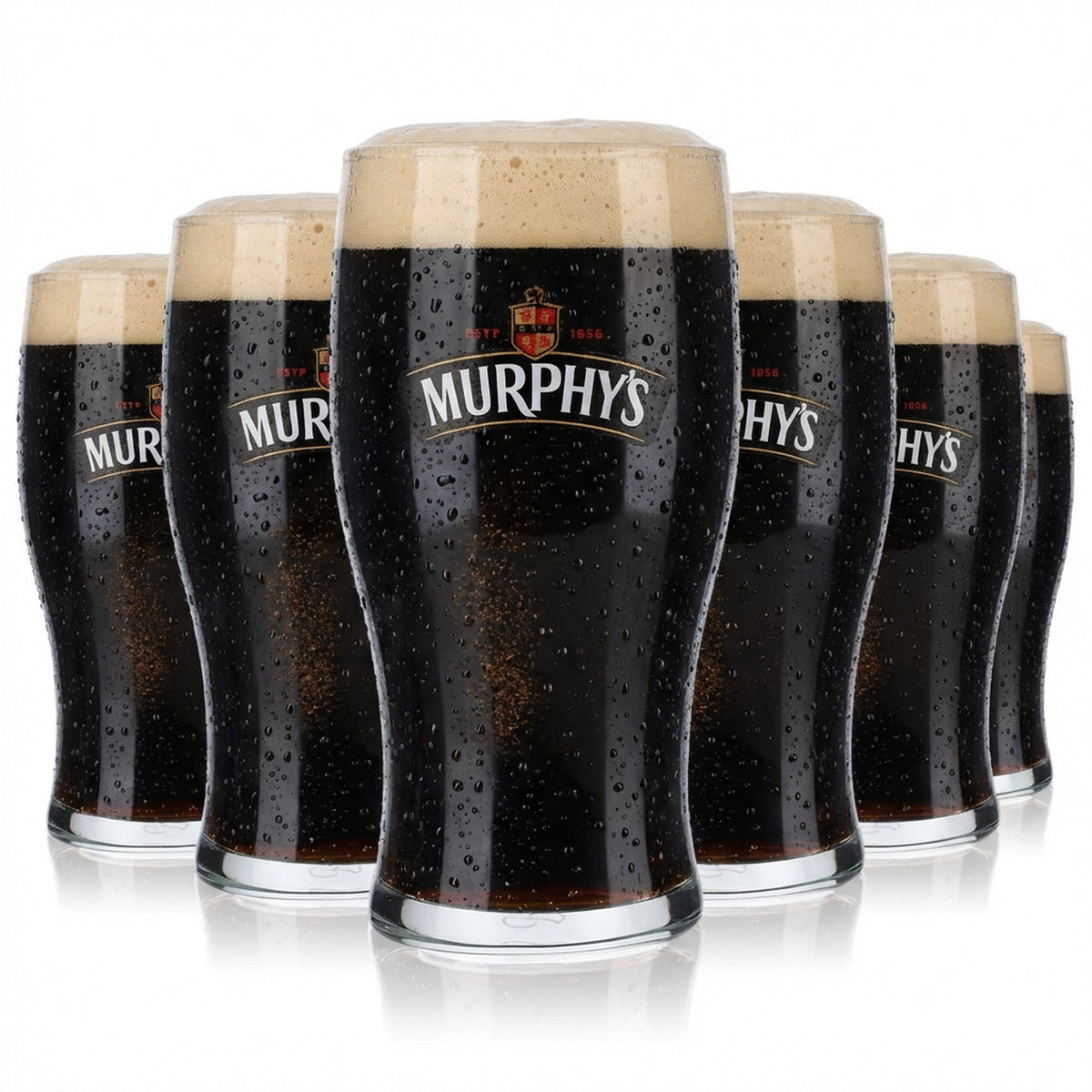 6x Murphys Bier Bierglas Gläser Biergläser Irish 0,5l Pintglas
