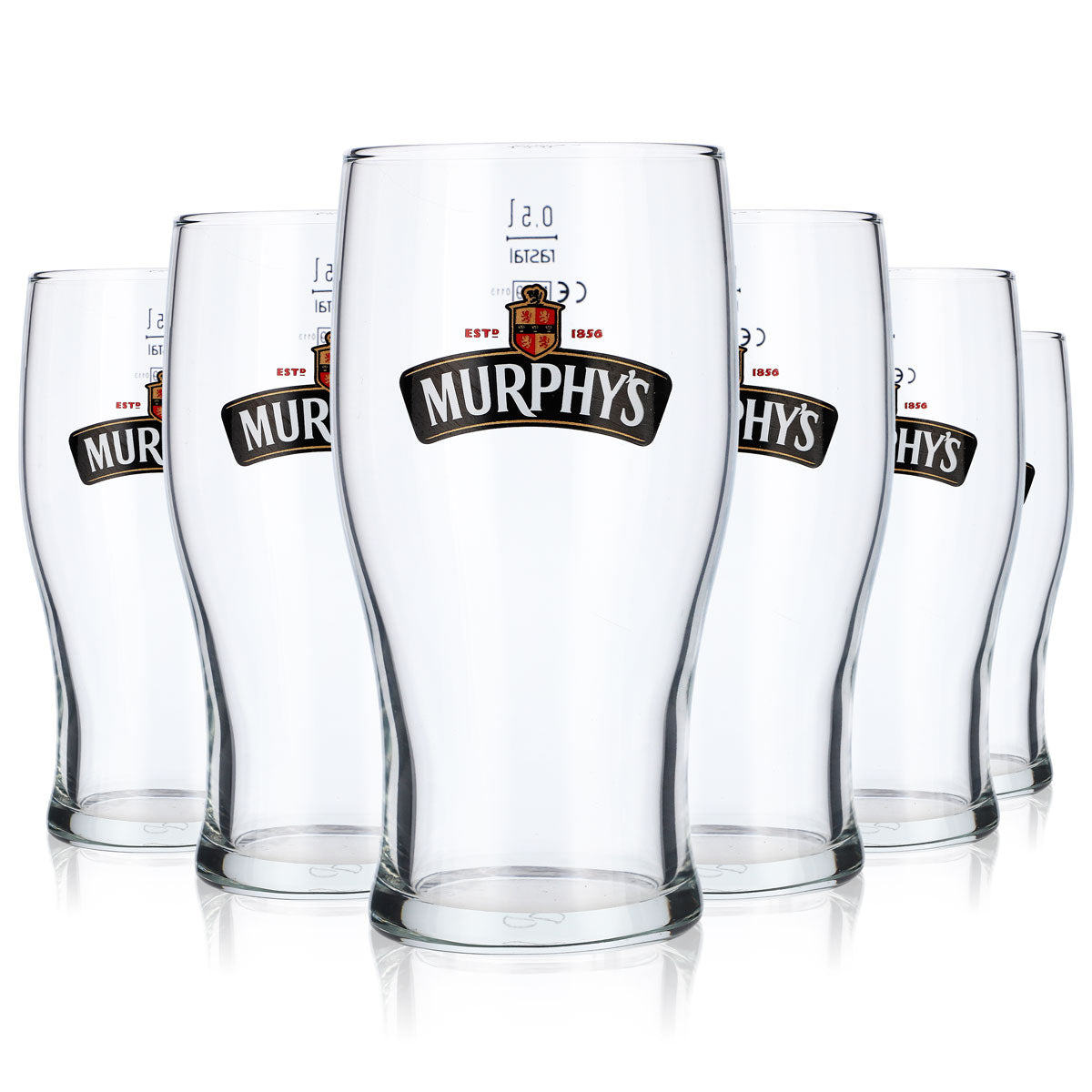 6x Murphys Bier Bierglas Gläser Biergläser Irish 0,5l Pintglas – Ansicht 5