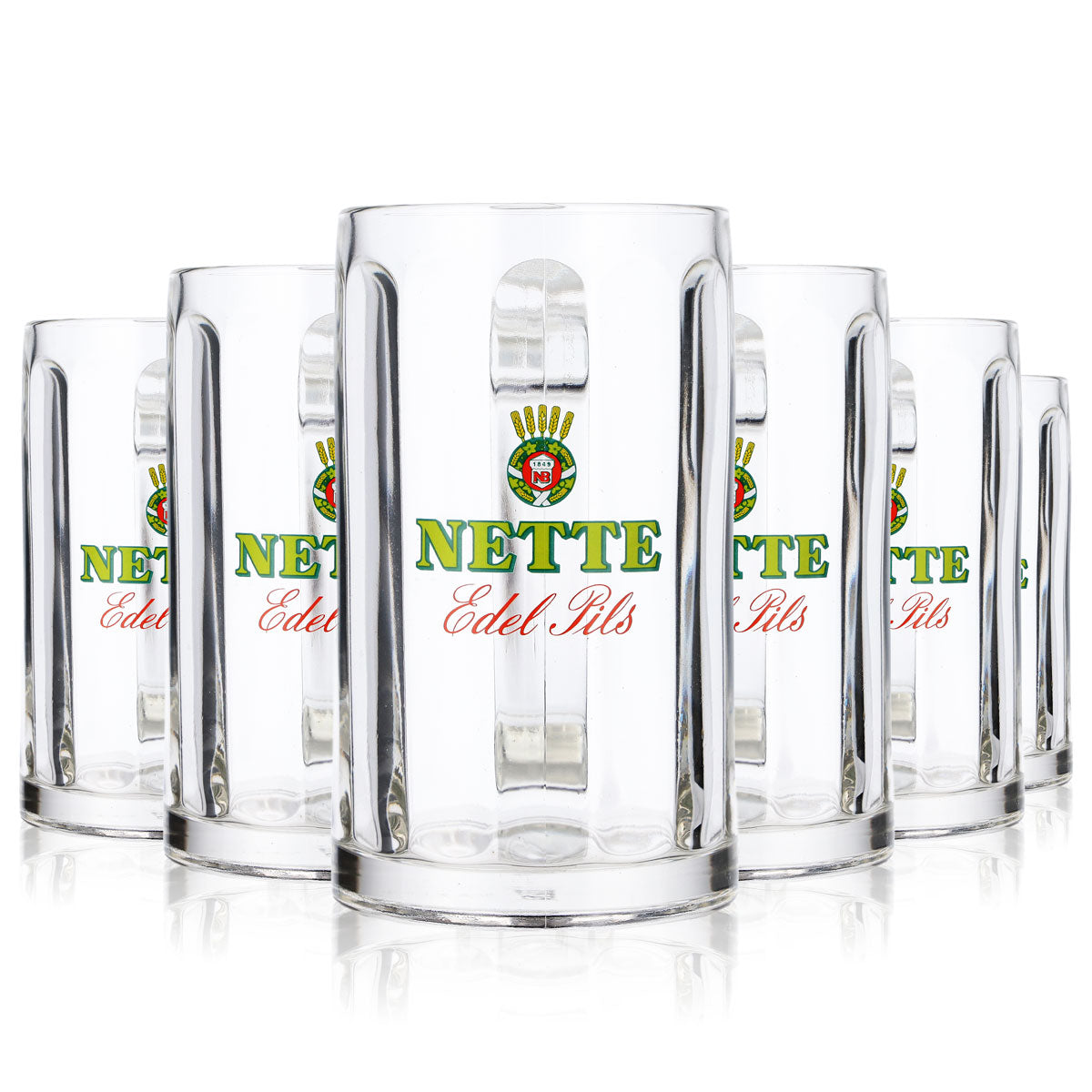 6x Nette Bier Glas Seidel Biergläser 0,3l Krug Glückauf Rastal Glückauf – Ansicht 7