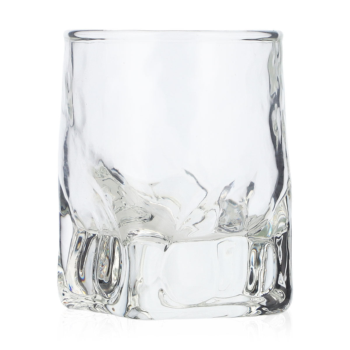 6x No Branding Glas 4cl Stamper Kurzer Shotglas Maserung – Ansicht 3