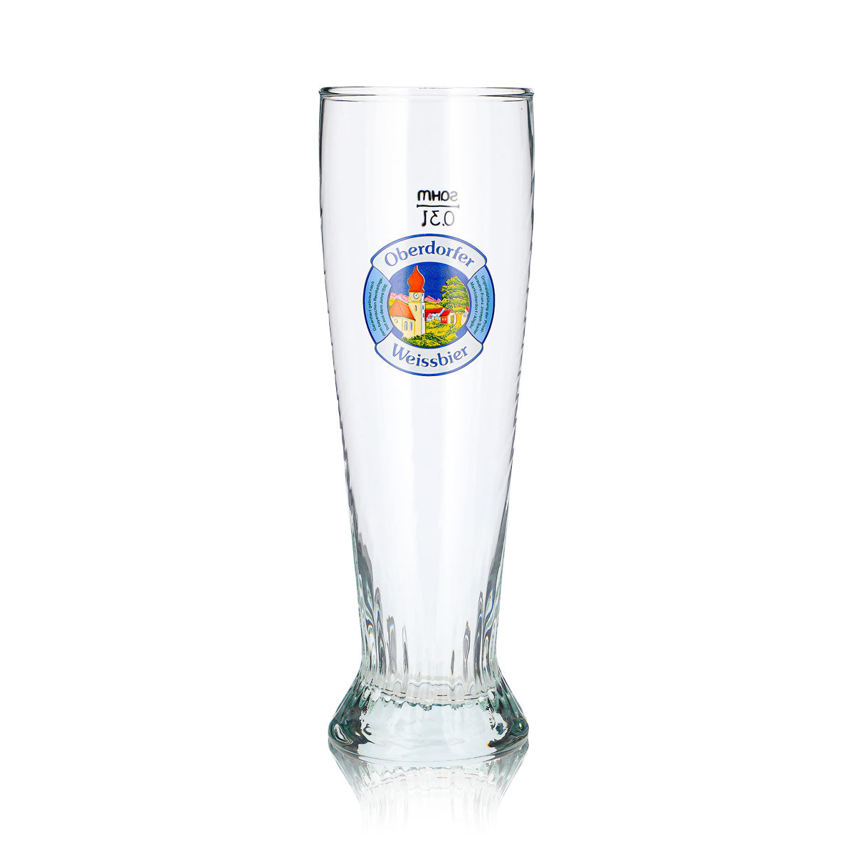 6x Oberdorfer Bier Glas Pokal 0,3l Weissbier Relief Sahm (6er Set) – Ansicht 3