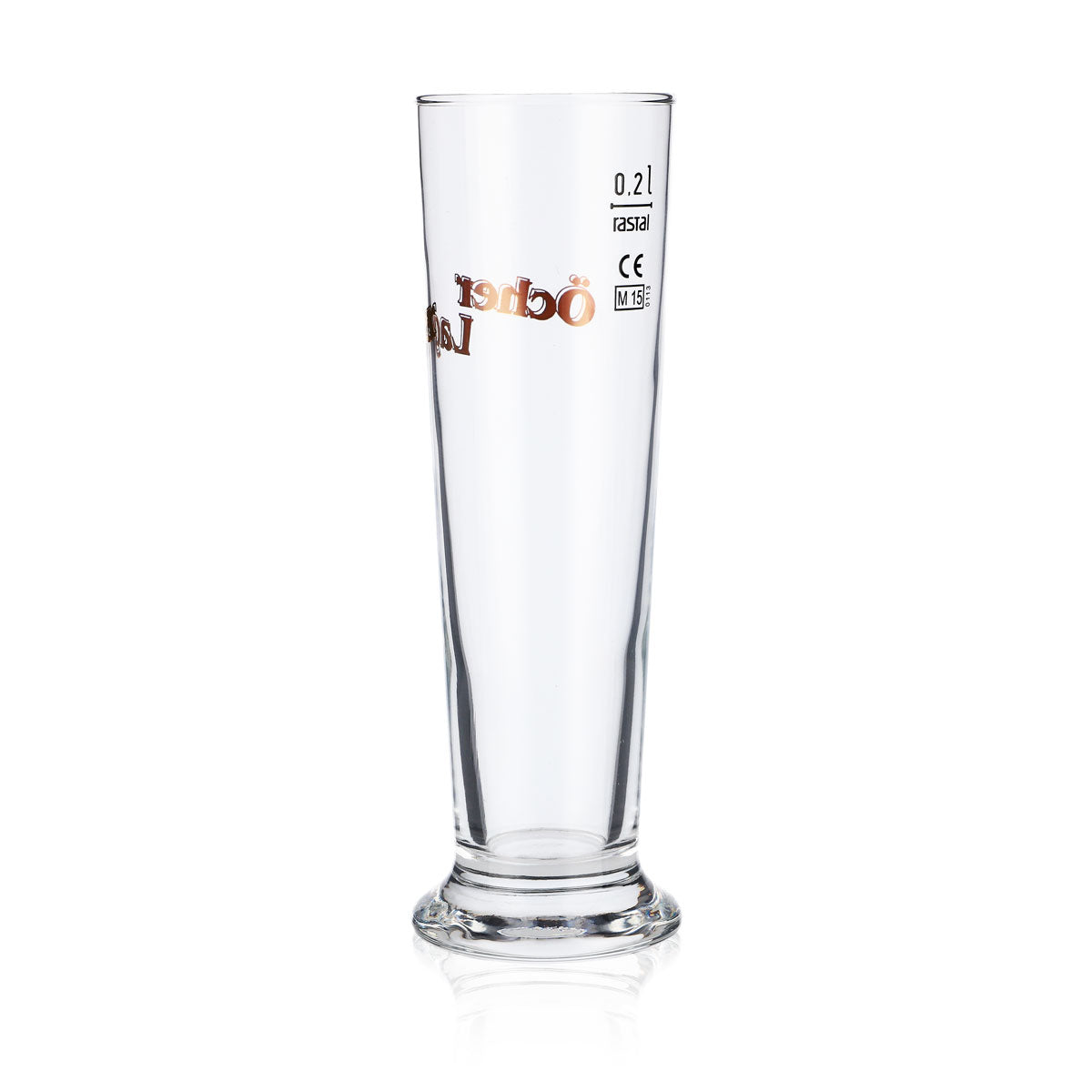 6x Öcher Lager Bier Glas Biergläser Glas Gläser 0,2l Becher/Stange Rastal – Ansicht 4