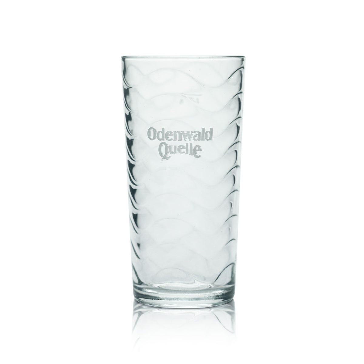 6x Odenwald Quelle Glas 0,2l Kontur Relief Becher Gläser Mineral Wasser Spudel – Ansicht 2
