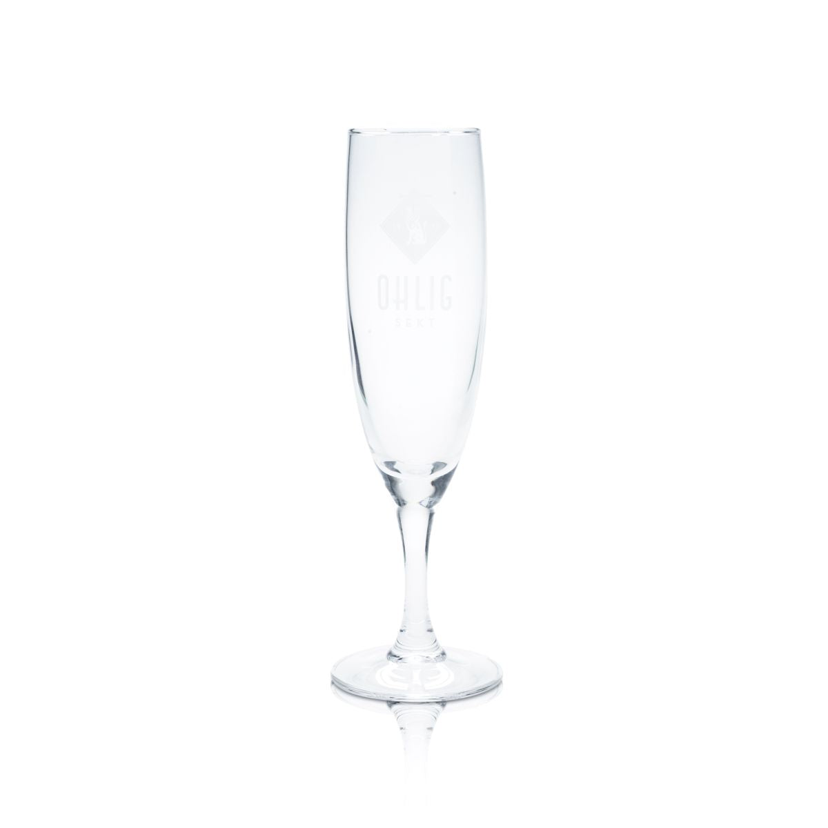 6x Ohlig Sektglas 0,1l Sektlöte Kelchglas Sektschale Champagner Gläsr Set Eiche – Ansicht 2