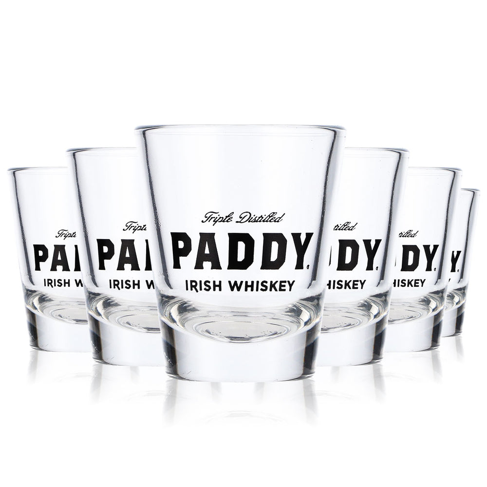 6x Paddy Whiskey Glas Shotglas Stamper Whiskyglas Kurzer 0,052l