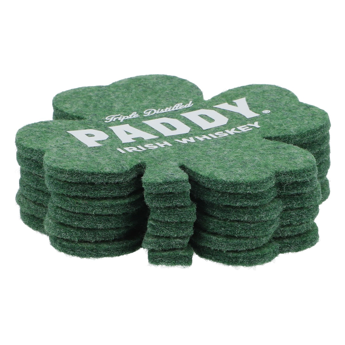 6x Paddy Whisky Untersetzer Glasuntersetzer Filz Kleeblattform Grün