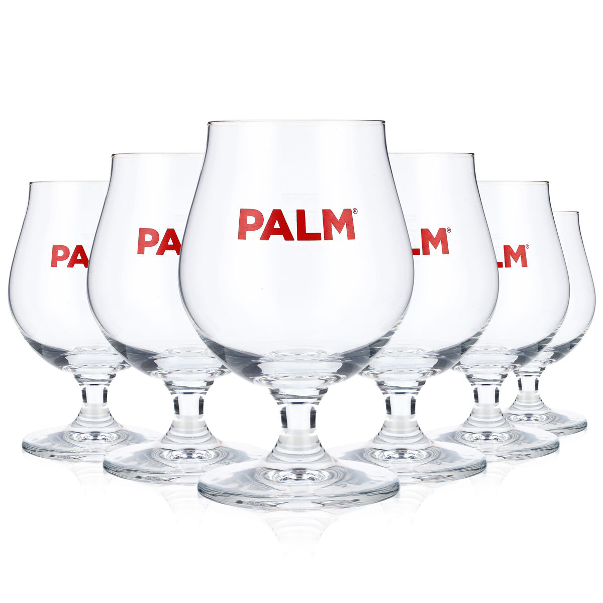 6x Palm Bierglas Gläser Biergläser Bierschwenker 0,25l Pokal Rotes Logo – Ansicht 5