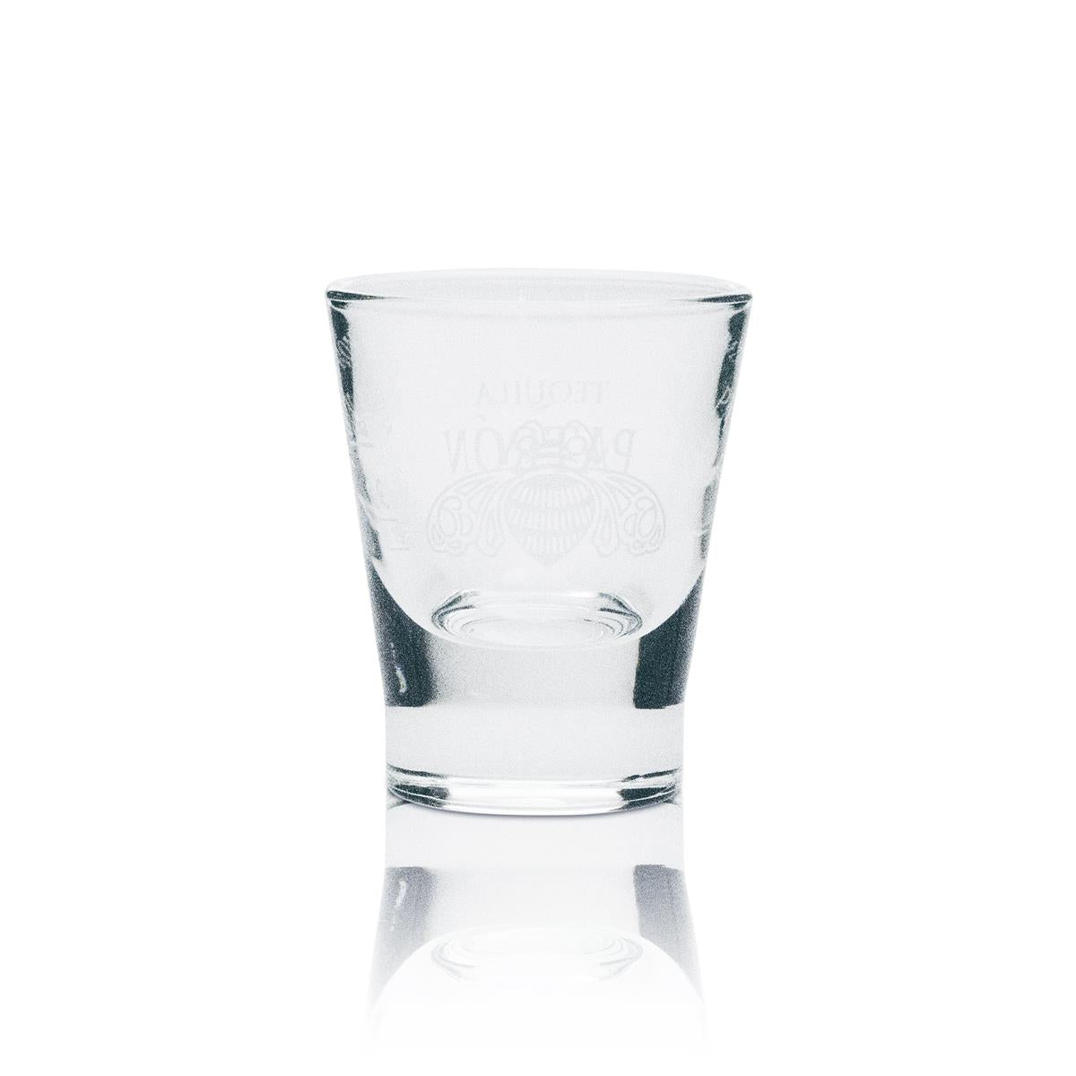 6x Patron Tequila Glas Shot weiße Schrift – Ansicht 3