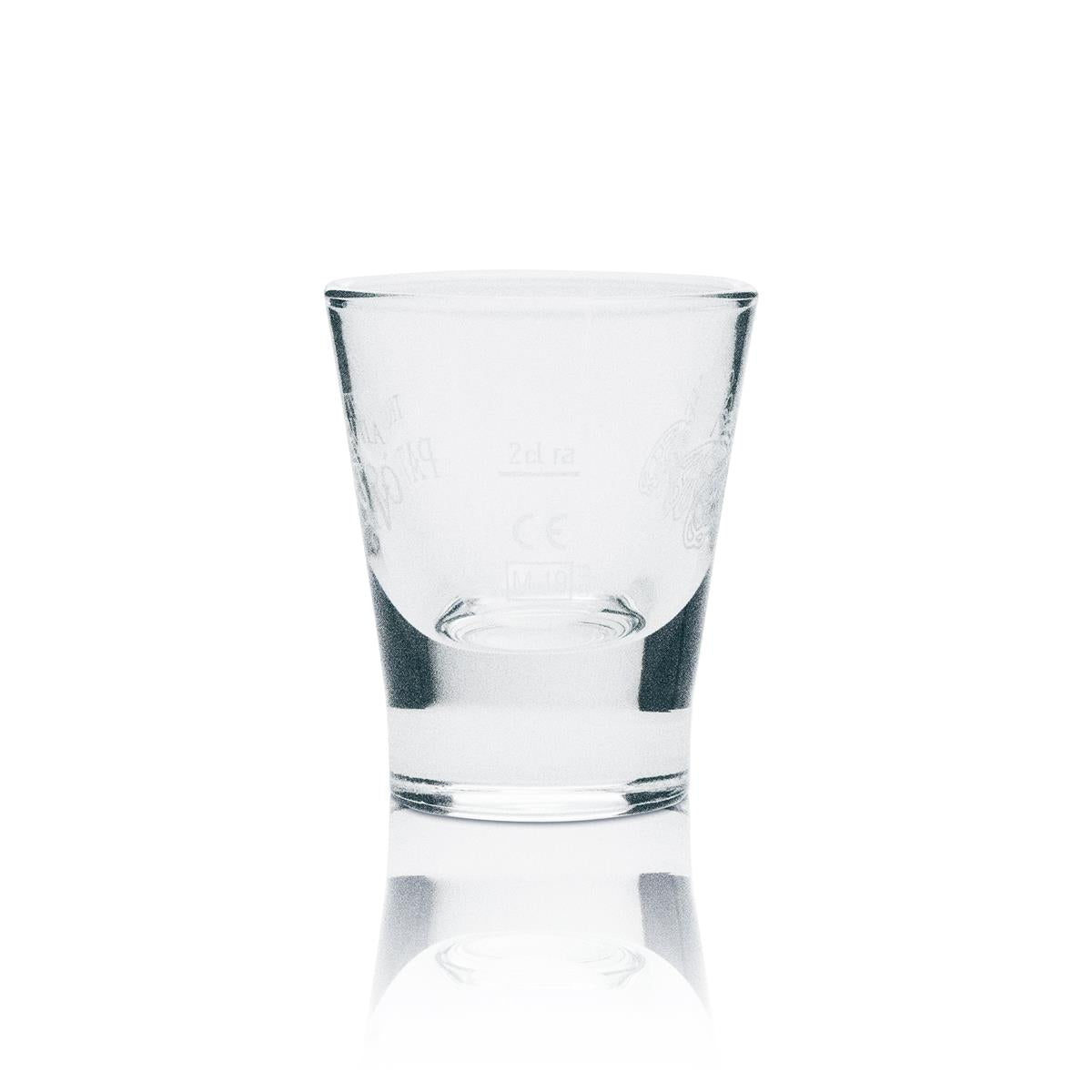 6x Patron Tequila Glas Shot weiße Schrift – Ansicht 4