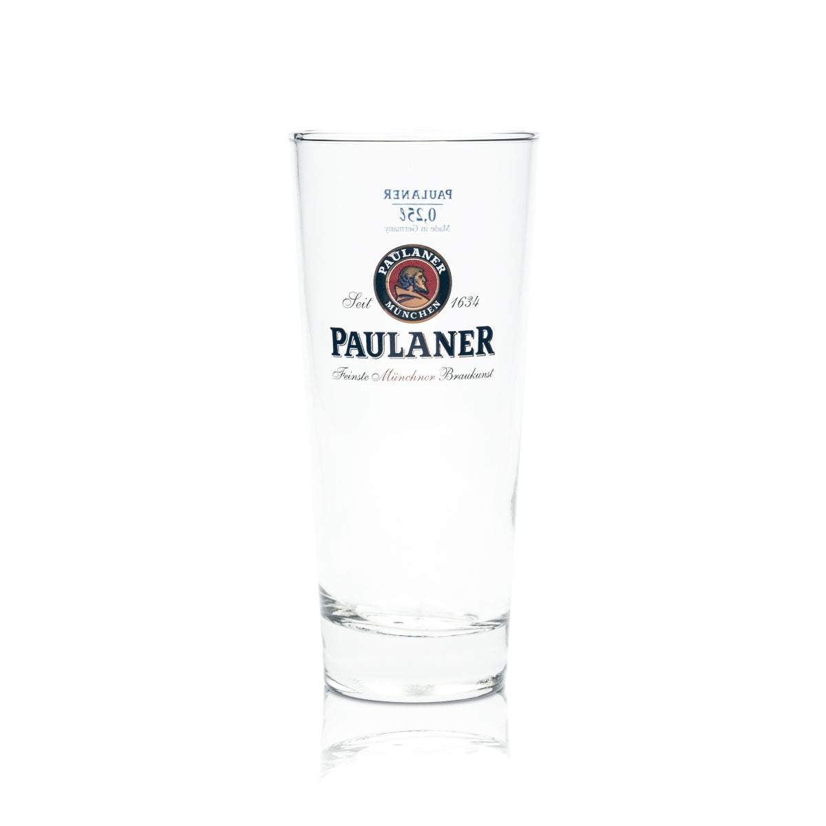 6x Paulaner Bier Glas 0,25l Becher Willi Gläser Cup Brauerei Beer Tulpe Pokal – Ansicht 2