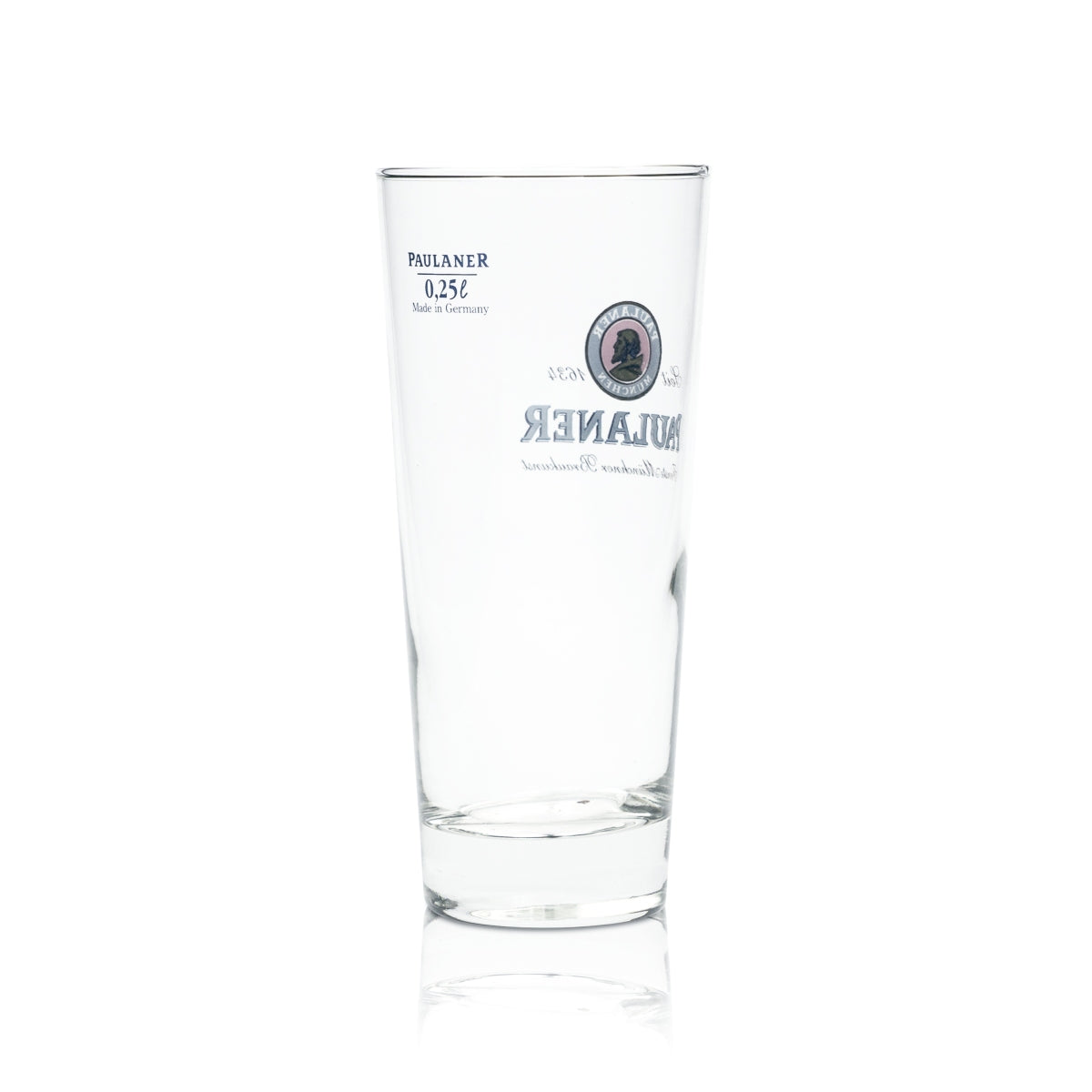 6x Paulaner Bier Glas 0,25l Becher Willi Gläser Cup Brauerei Beer Tulpe Pokal – Ansicht 3