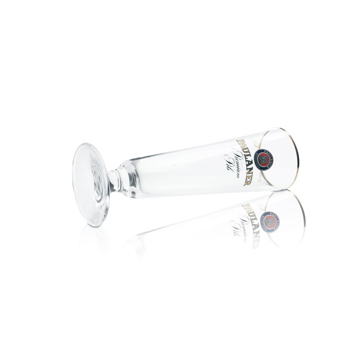 6x Paulaner Bier Glas 0,25l Pokal Tulpe Goldrand Gläser Pils Gastro Brauerei Bar – Ansicht 5
