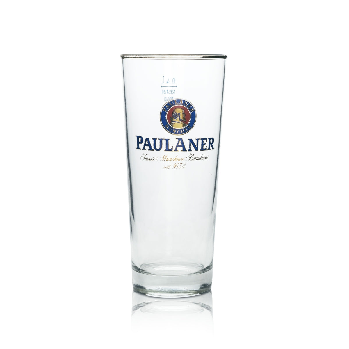 6x Paulaner Bier Glas 0,4l Willi Becher Rastal Pint Gläser Helles Brauerei Beer München – Ansicht 2