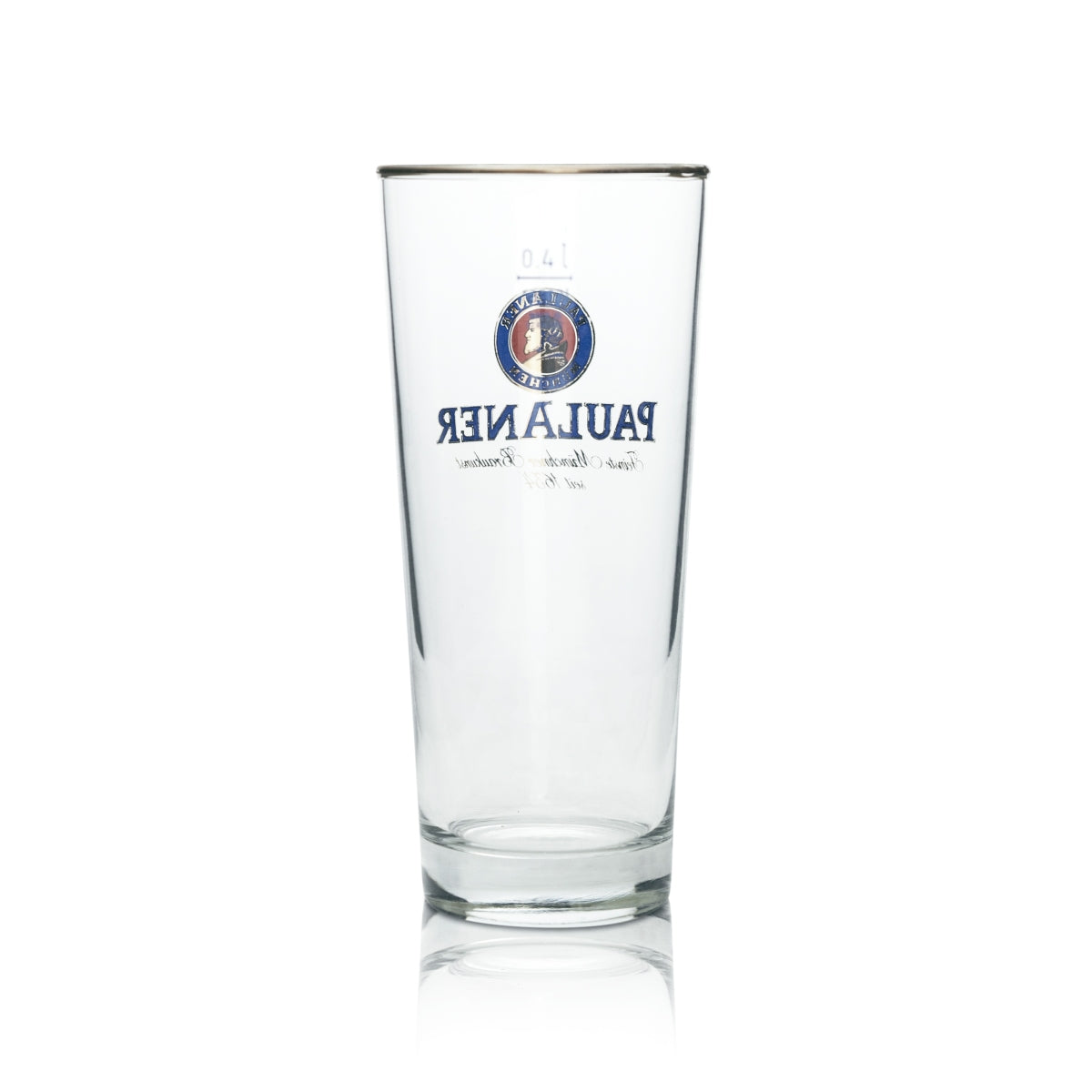 6x Paulaner Bier Glas 0,4l Willi Becher Rastal Pint Gläser Helles Brauerei Beer München – Ansicht 3