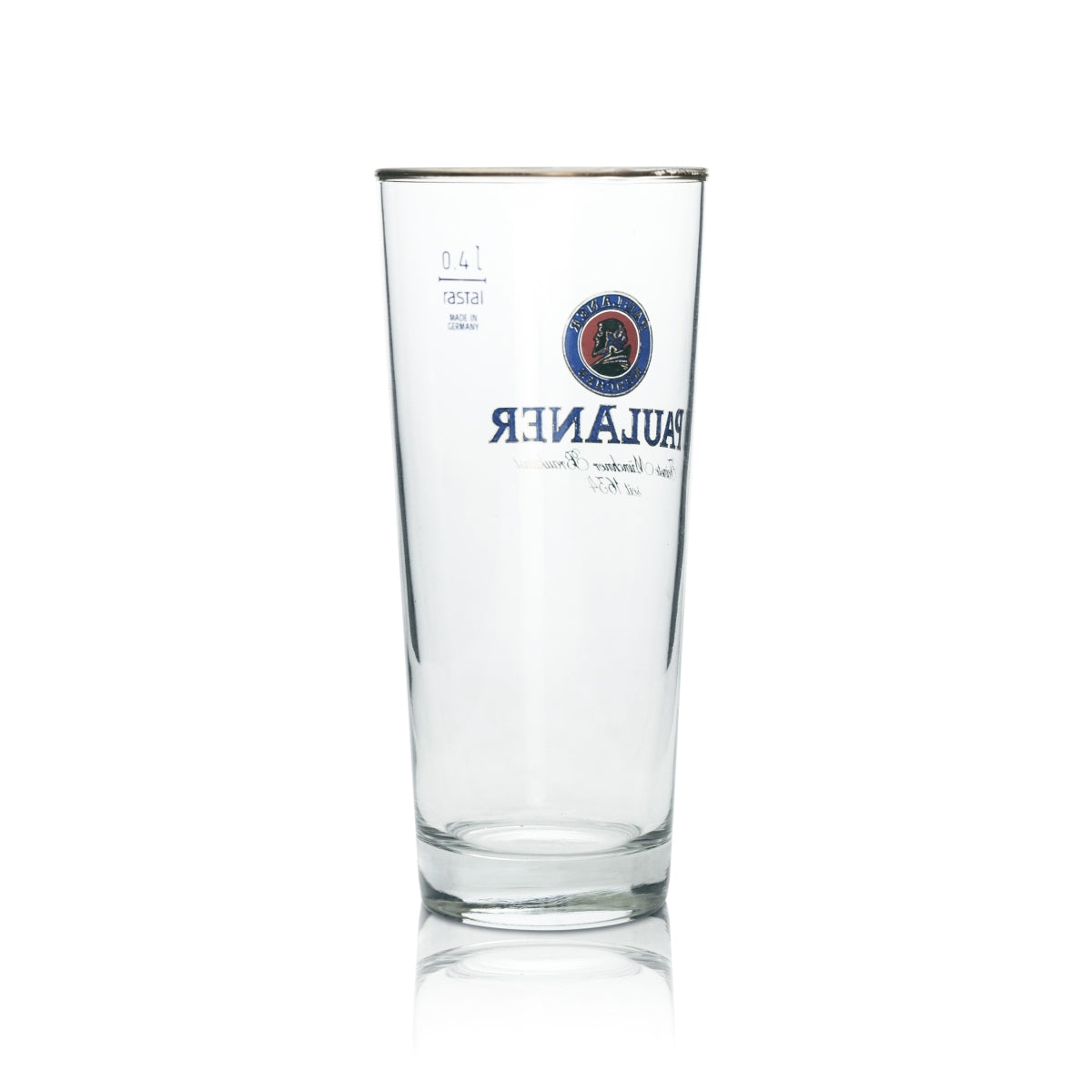 6x Paulaner Bier Glas 0,4l Willi Becher Rastal Pint Gläser Helles Brauerei Beer München – Ansicht 4