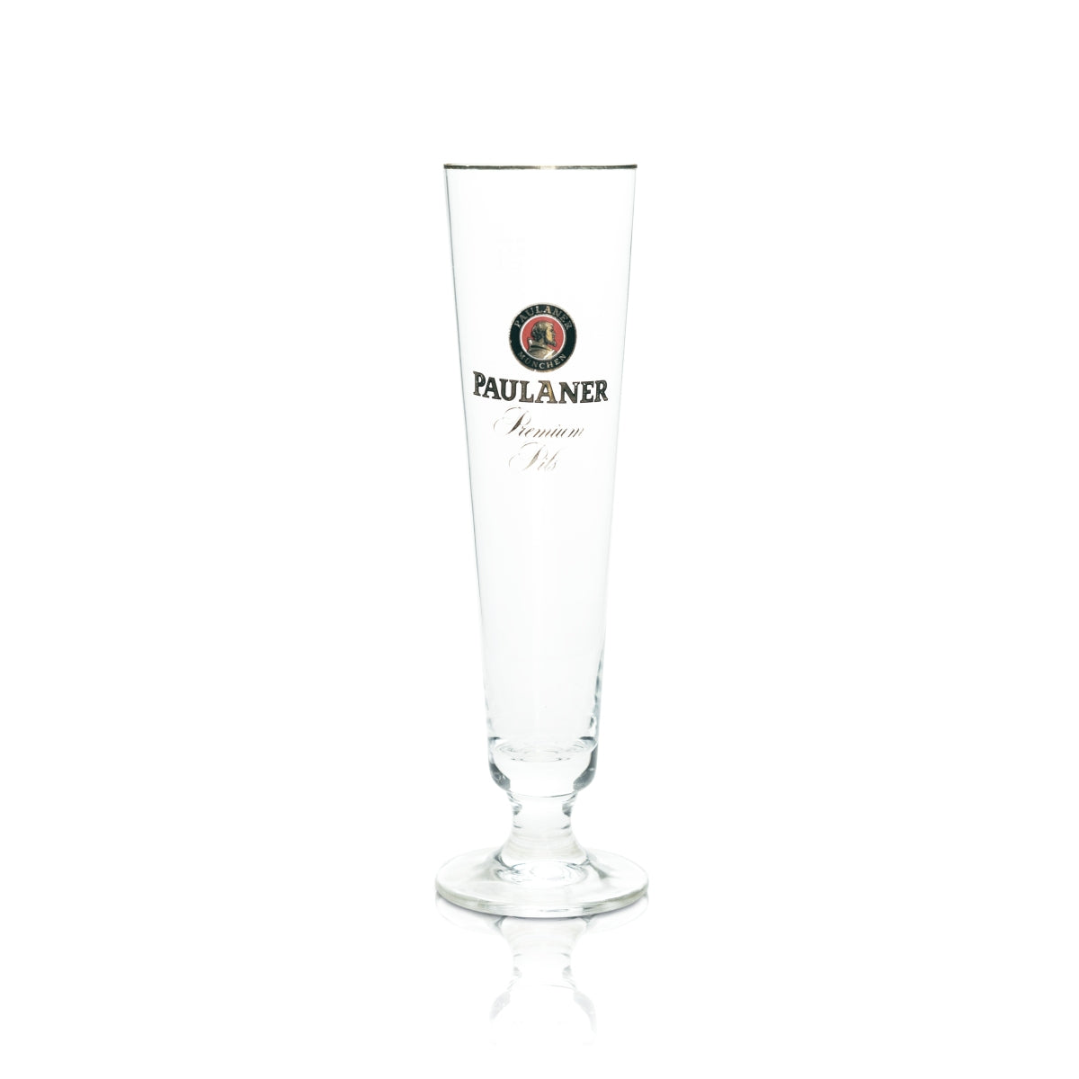 6x Paulaner Bier Glas Kelch 0,3l Goldrand Rastal Pokal Gläser Tulpe Pils Helles – Ansicht 2