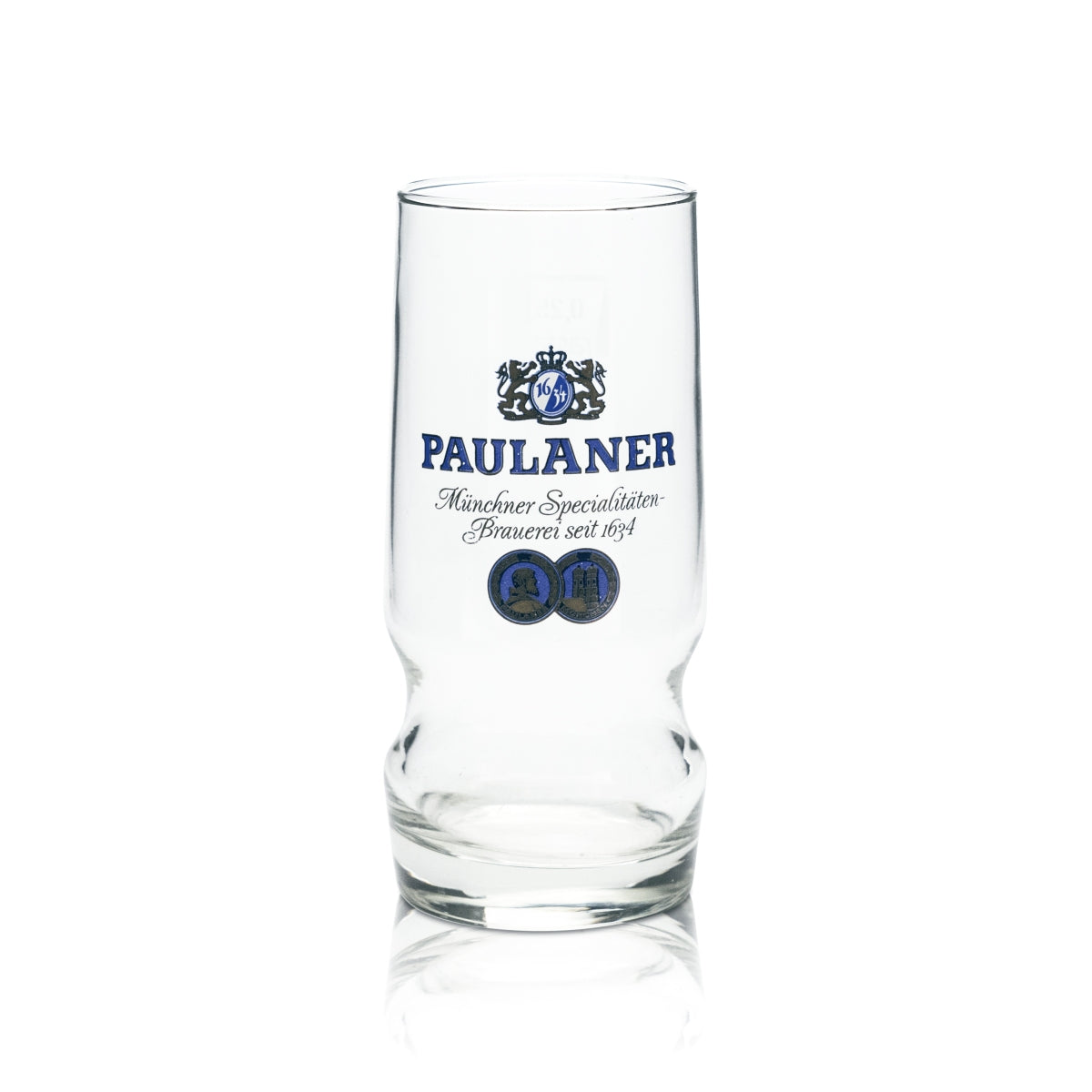 6x Paulaner Glas 0,25l Bier Becher Kontur Gläser Brauerei Bayern Gastro Helles – Ansicht 2
