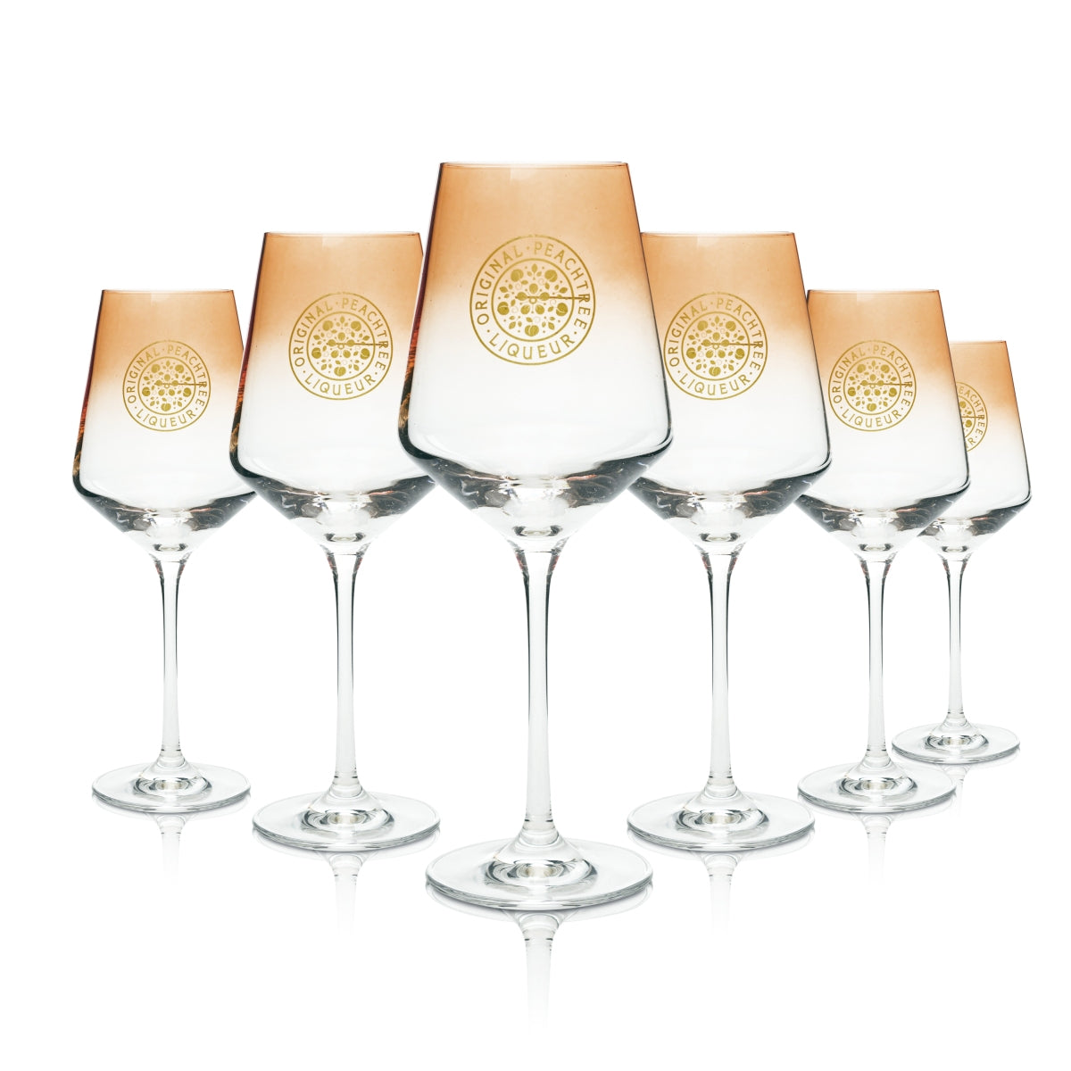6x Peachtree Weinglas 0,35l Aperitifgläser Cocktailgläser Fizzy Peachtree Longdrink – Ansicht 2