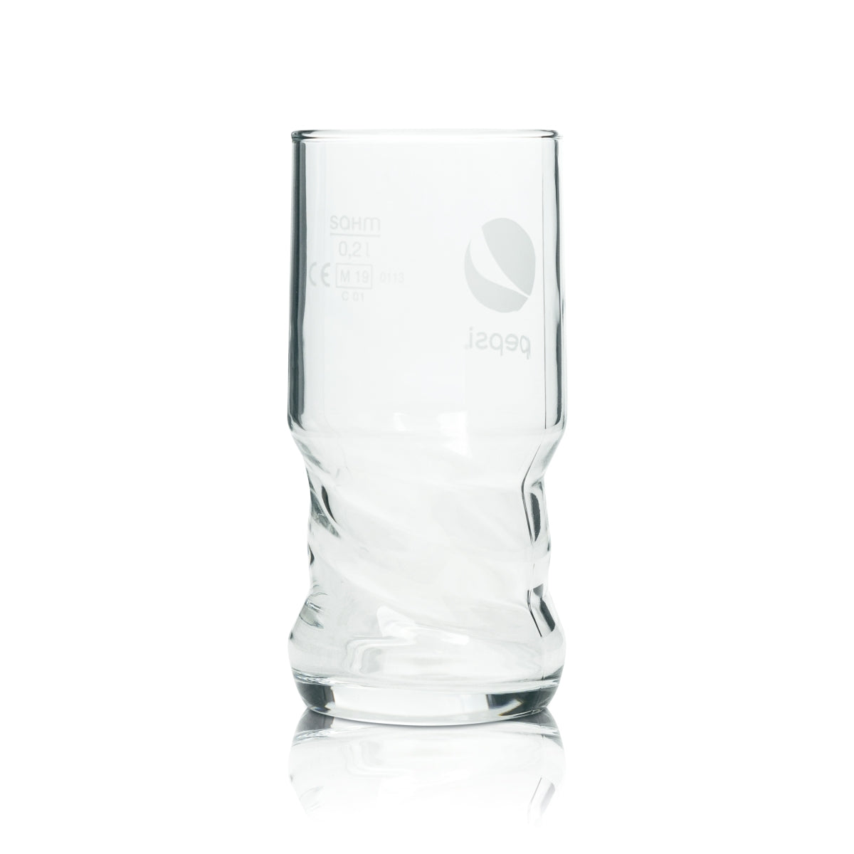 6x Pepsi Cola Glas 0,2l Becher AXL Sahm Schwingform Gläser Coke Kola geeicht – Ansicht 4