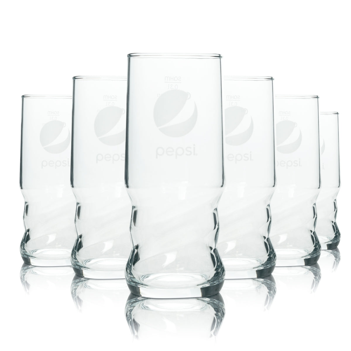 6x Pepsi Softdrink Glas 0,3l Becher AXL Longdrink Limo Cola Gläser Gastro Bar