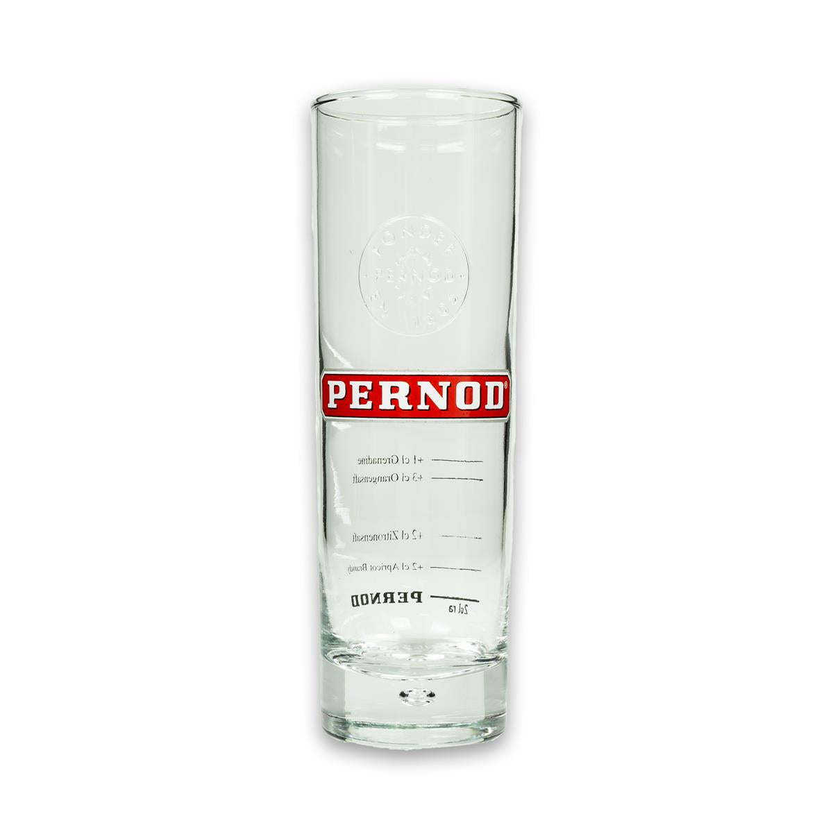 6x Pernod French Sour Glas Longdrink rund dünn – Ansicht 2