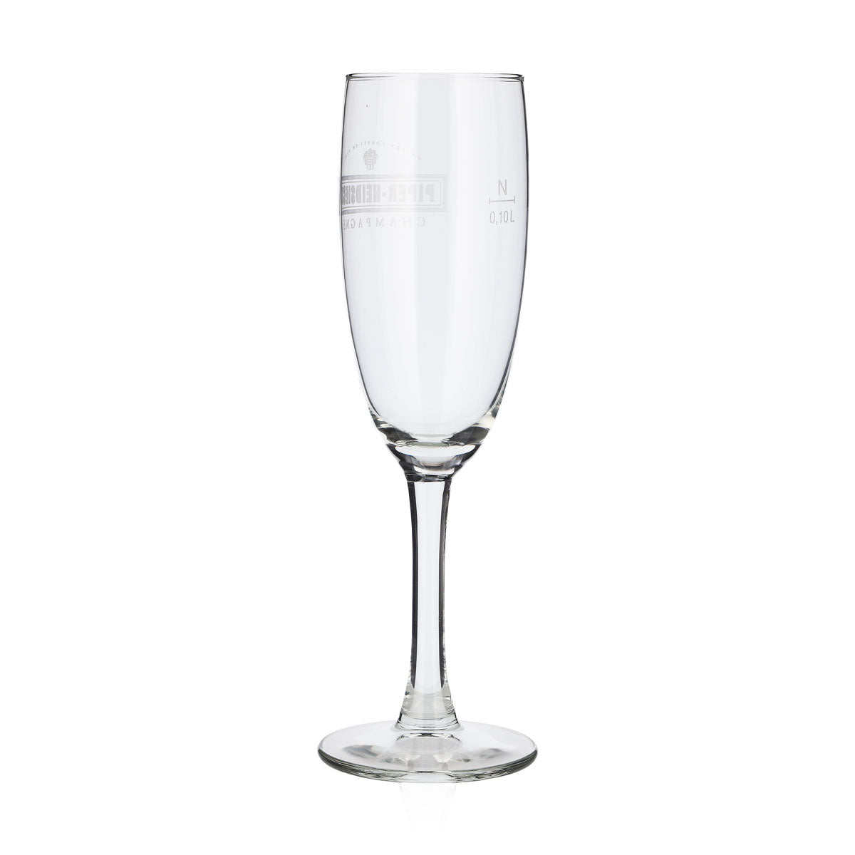 6x Piper-Heidsieck Champagner Glas 0,1l weißes Logo (6er Set) – Ansicht 4