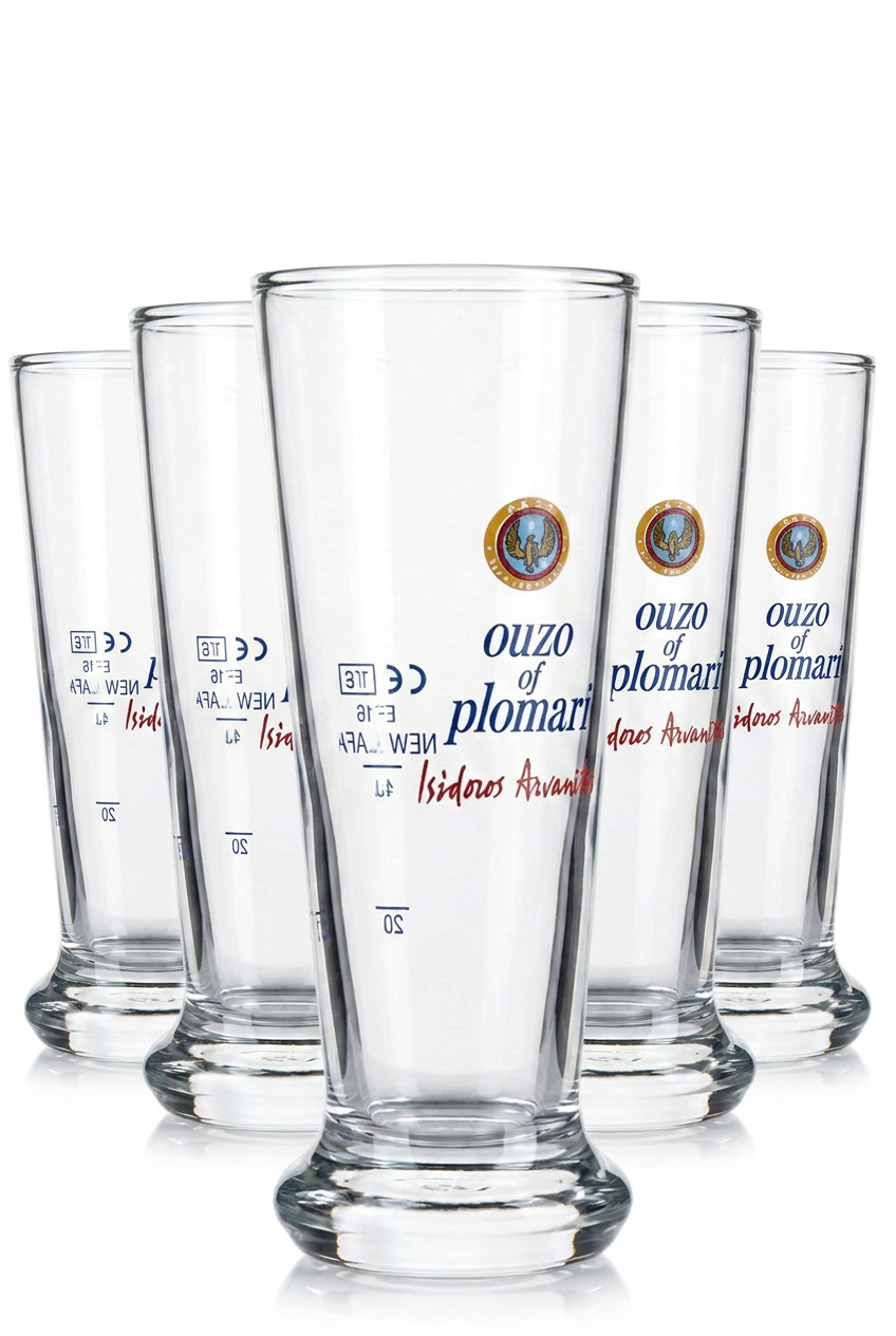 6x Plomari Ouzo Shotglas Gläser Set mit 2+4 cl Eichstrich für Gastro und pofessionellen Ausschank – Ansicht 3