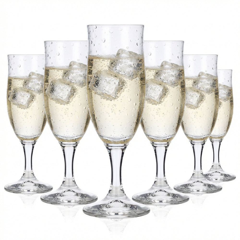 6x PMS Sekt Glas Gläser Flötengläser Sektgläser Sektkelch 0,1l