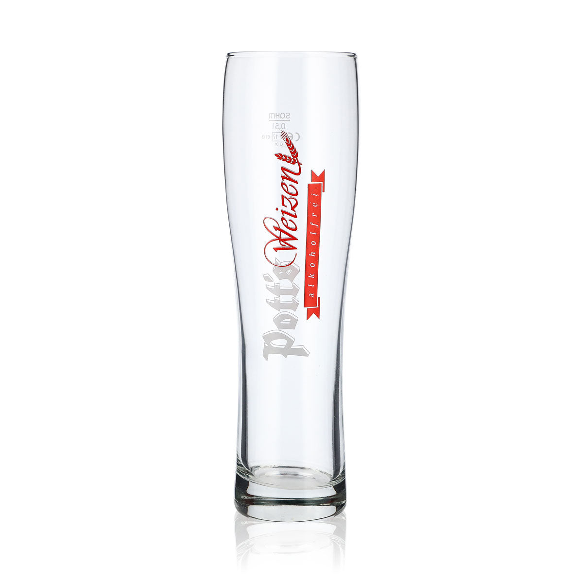 6x Potts Bier Glas 0,5l Weissbierglas Weizenglas Biergläser alkoholfrei – Ansicht 2