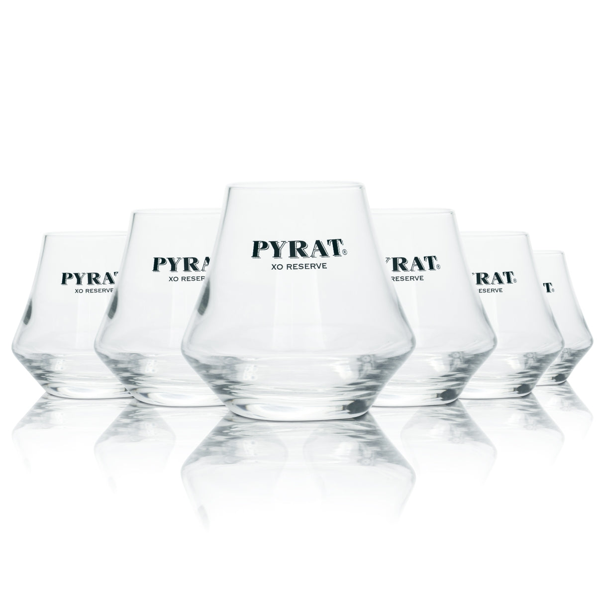 6x Pyrat XO Reserve Rum Glas 0,29l Tumbler Tasting Gläser Special Longdrink Bar