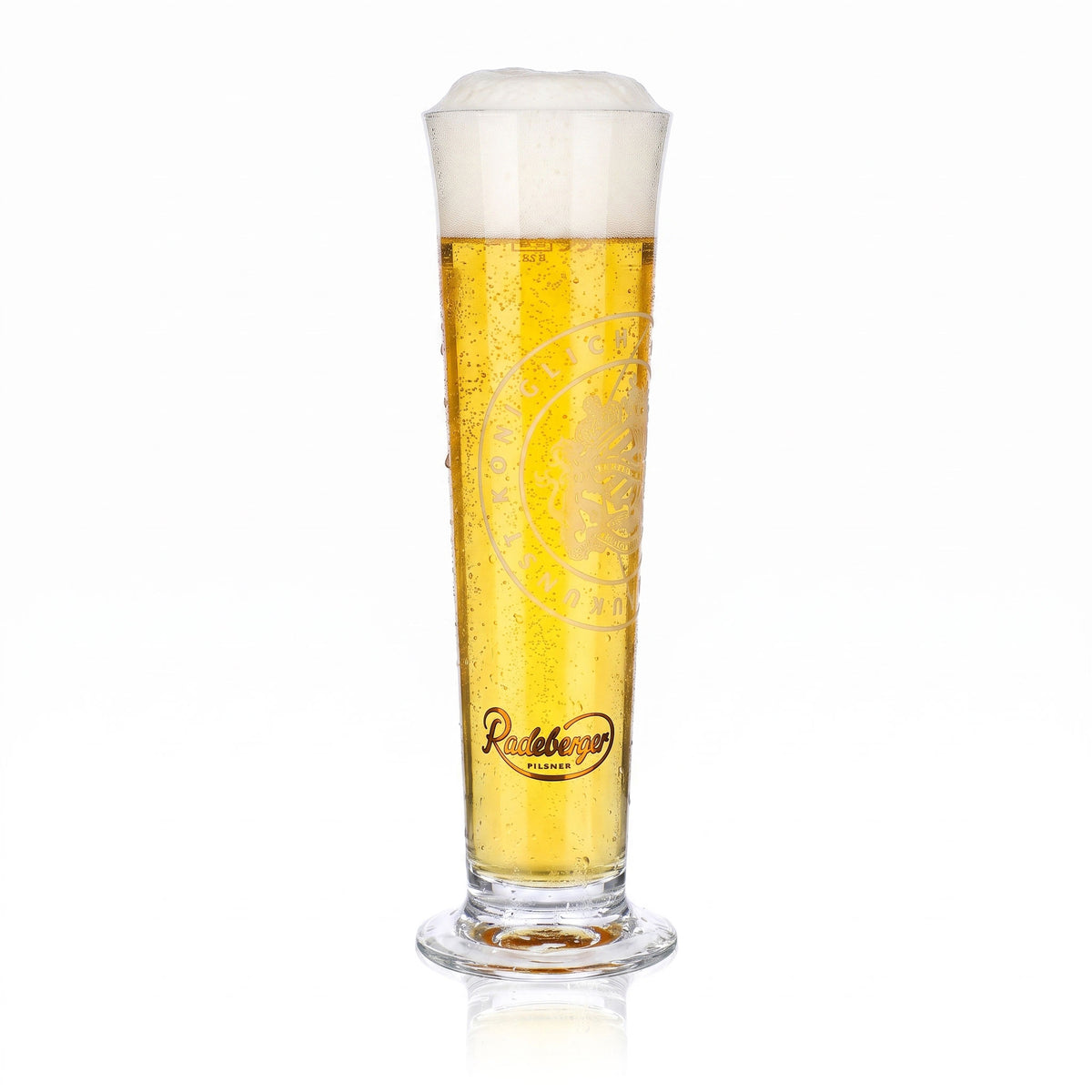 6x Radeberger Bier Glas 0,3l Pokal Sahm Königlich sächsische Braukunst (6er Set) – Ansicht 2
