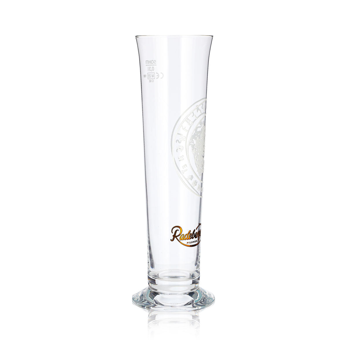 6x Radeberger Bier Glas 0,3l Pokal Sahm Königlich sächsische Braukunst (6er Set) – Ansicht 4