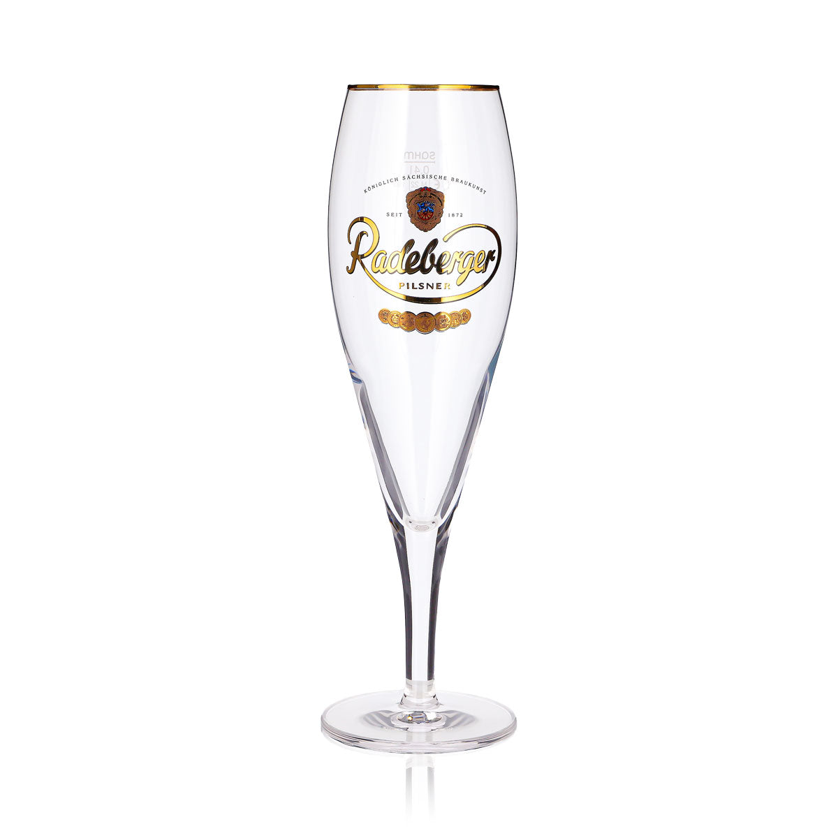 6x Radeberger Bier Glas 0,4l Pokal Pilsner Goldrand Sahm – Ansicht 3