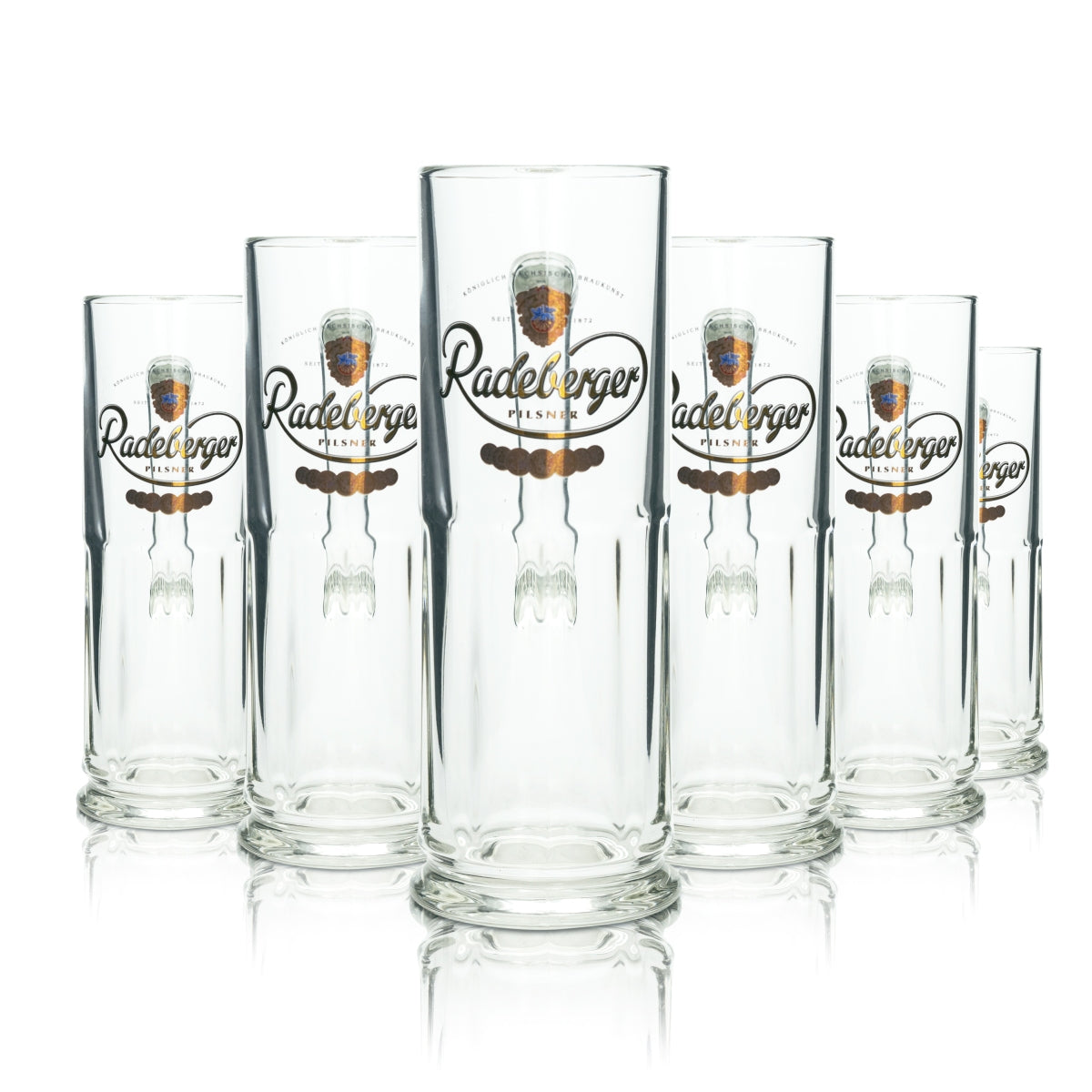6x Radeberger Bier Glas 0,5l Krug Maximilian Seidel Sahm Henkel Gläser Humpen
