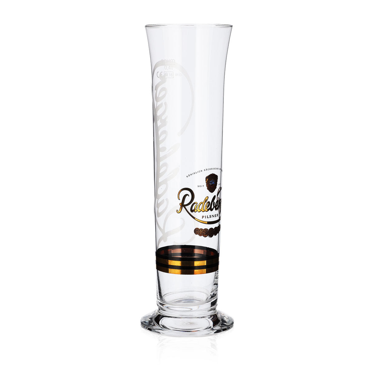 6x Radeberger Bier Glas Biergläser Stange 0,4l Pokal Szeneglas Sahm – Ansicht 3