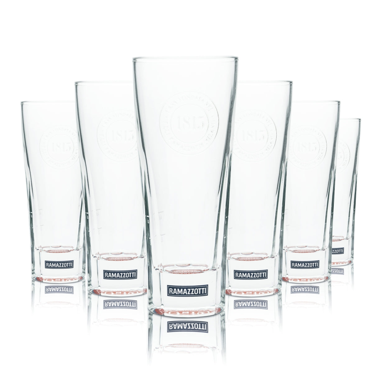 6x Ramazzotti Likör Glas 0,2l 1815 Longdrink Cocktail Stamper Gläser Digestif