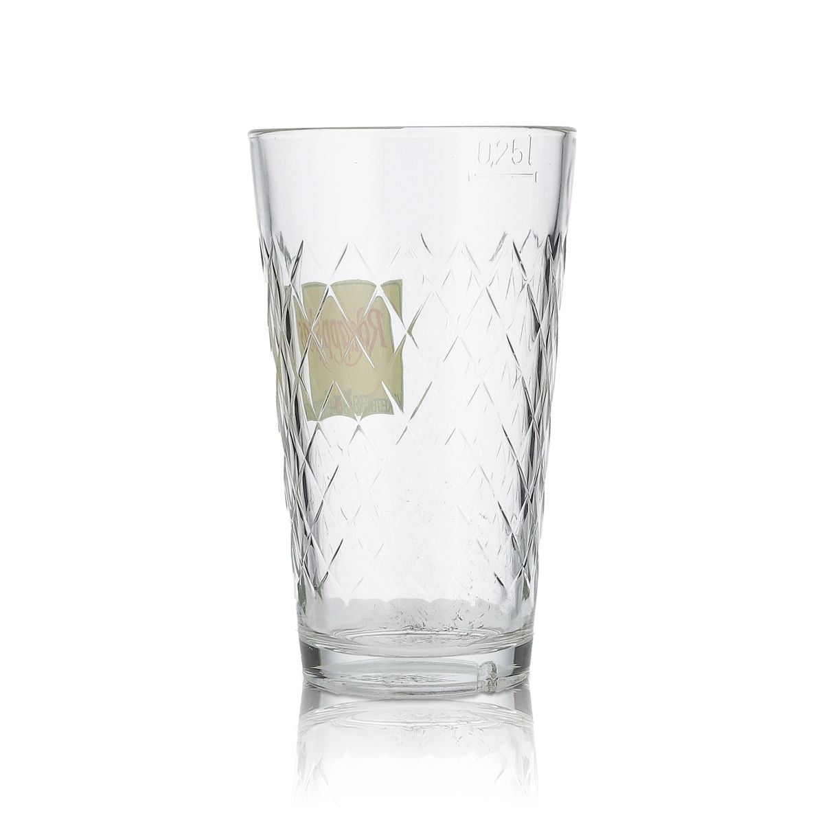 6x Rapps Glas 0,25l Apfelwein Willi Becher Gläser Set Reliefschliff Konturglas – Ansicht 3