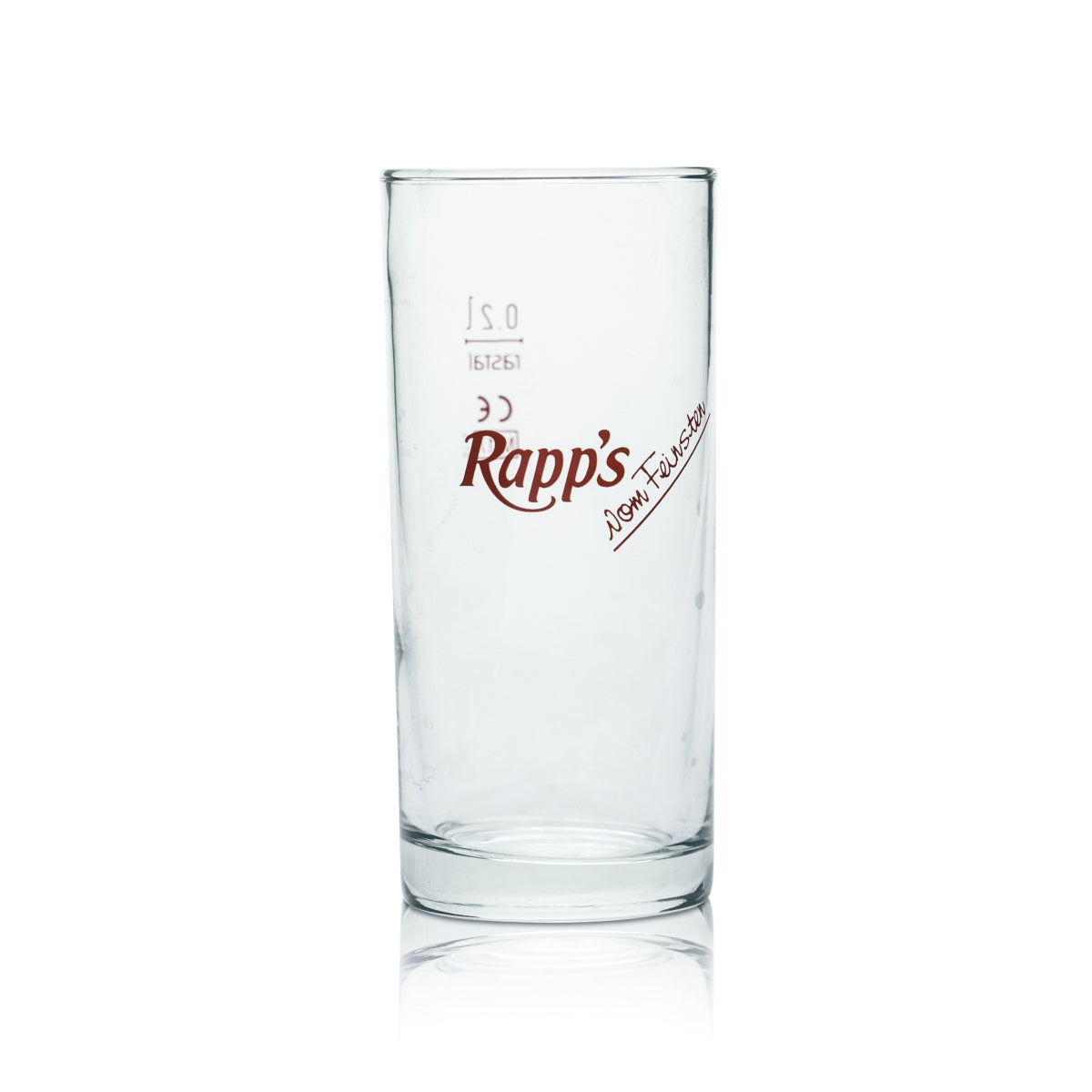 6x Rapps Glas 0,2l Becher Longdrink Gläser Gastro Geeicht Wasser Schorle Saft – Ansicht 2