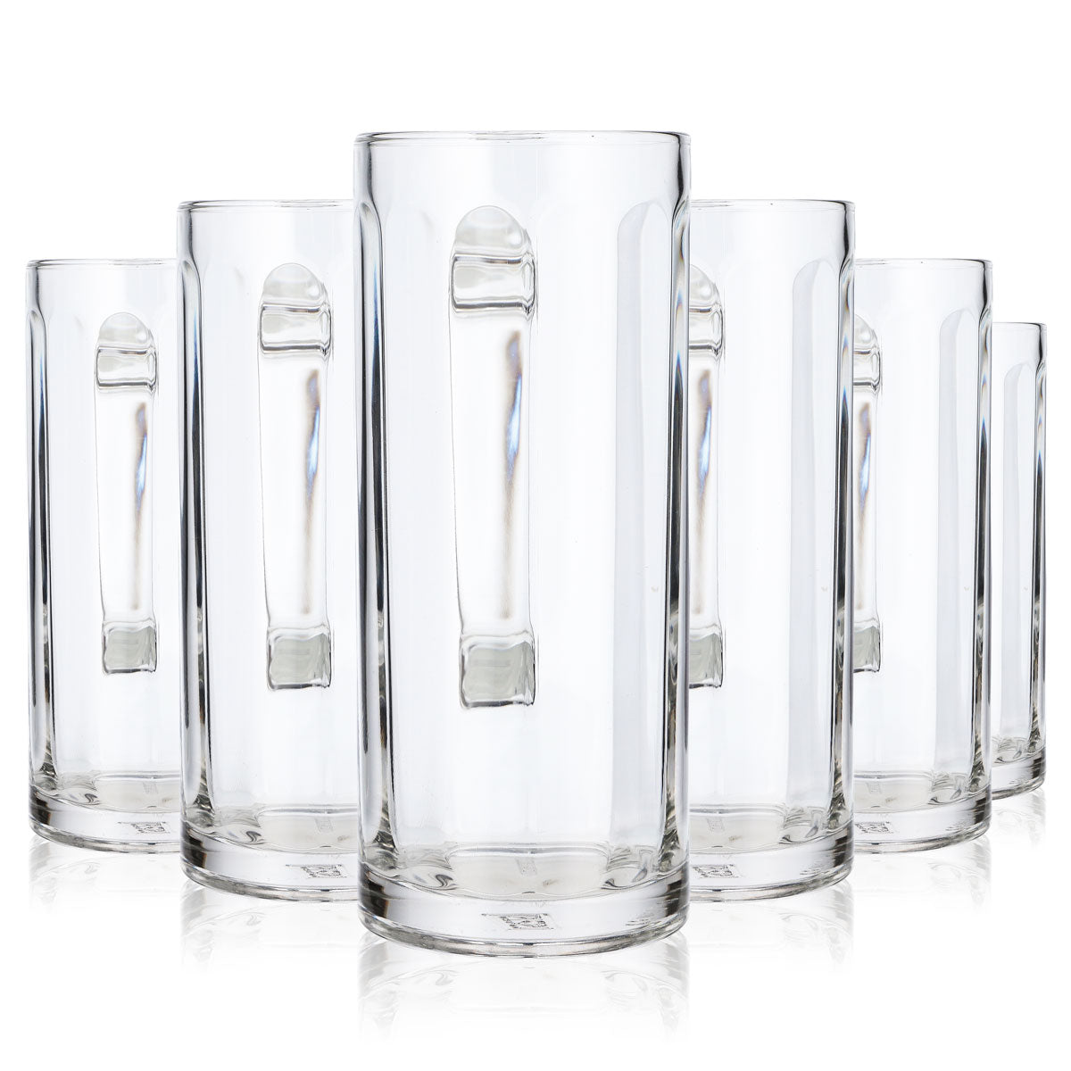 6x Rastal Bier Glas 0,4l Krug Relief (6er Set)