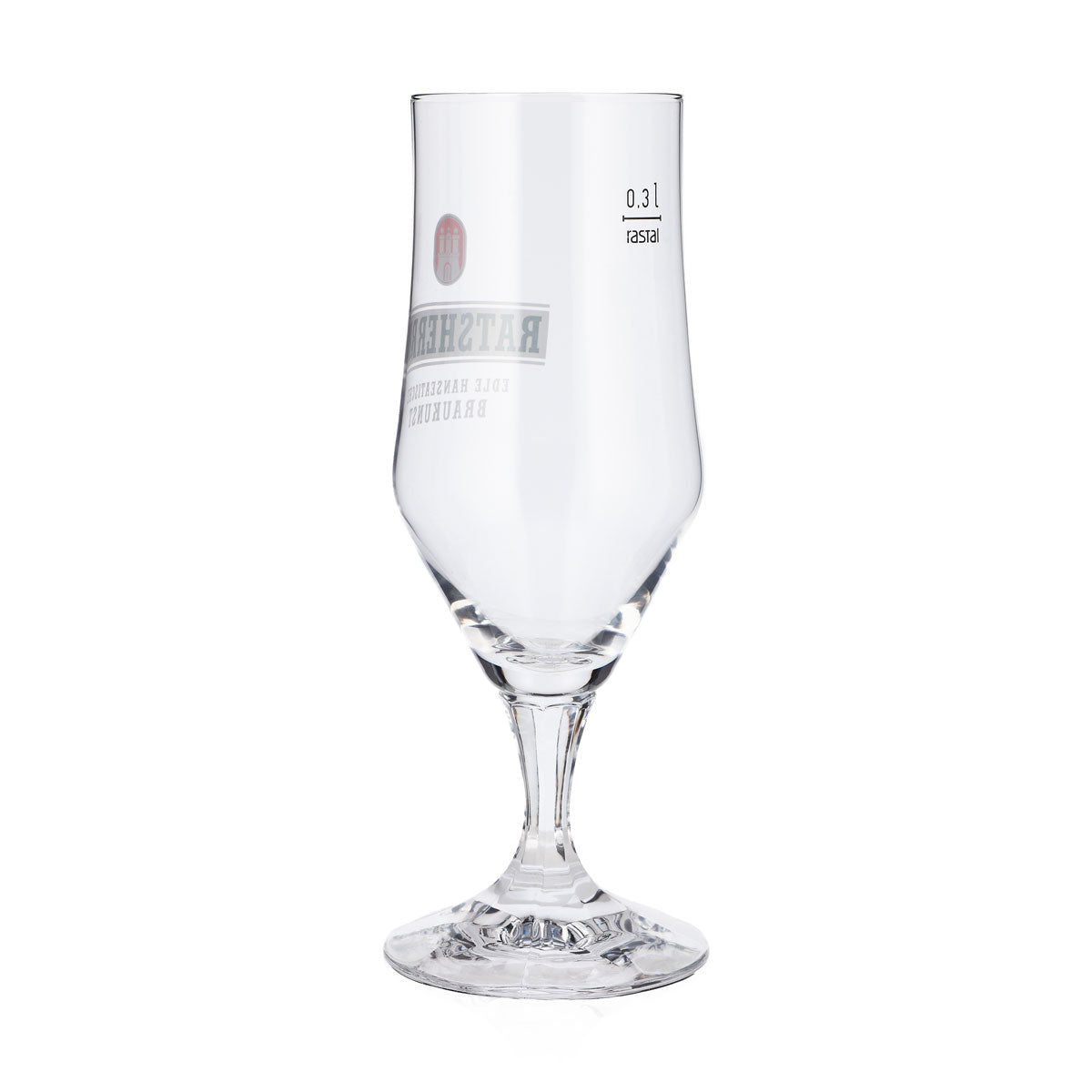 6x Ratsherrn Bier Glas 0,3l Pokalglas weißes Logo Rastal Bierglas Pint (6er Set) – Ansicht 4