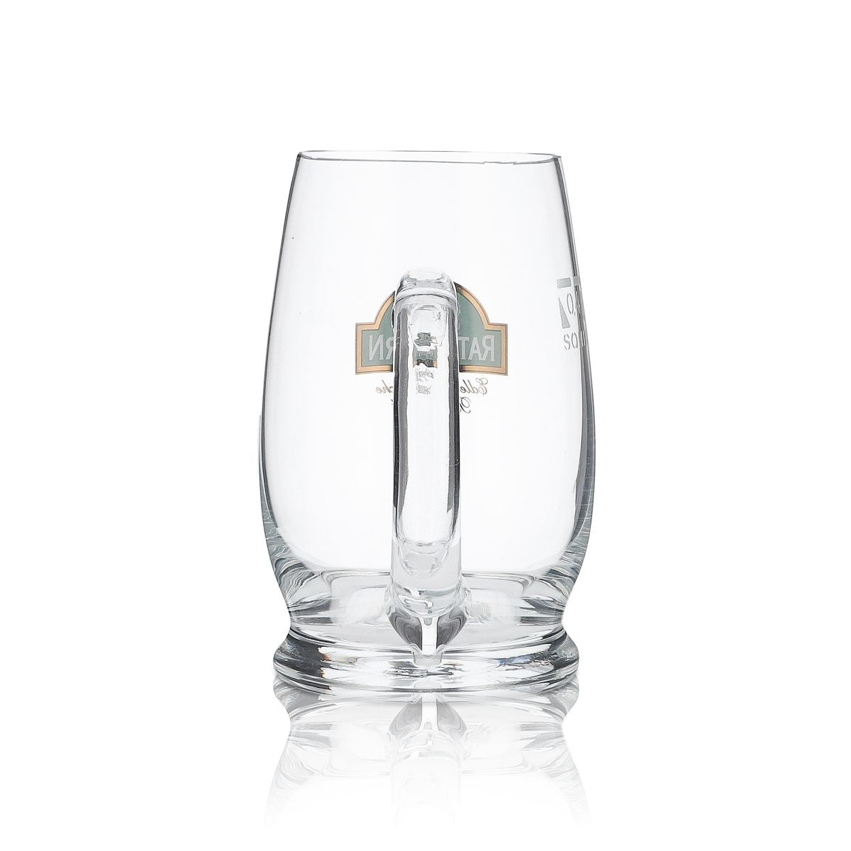 6x Ratsherrn Glas 0,4l Bierkrug Humpen Seidel Gläser Set Brauerei Gastro Eiche – Ansicht 5